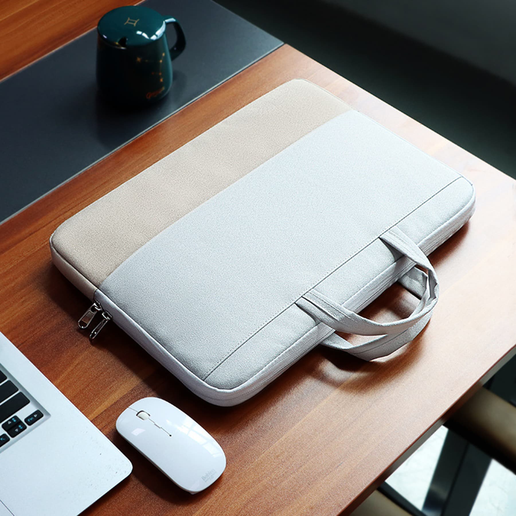 Simple Briefcase Messenger Laptop Bag