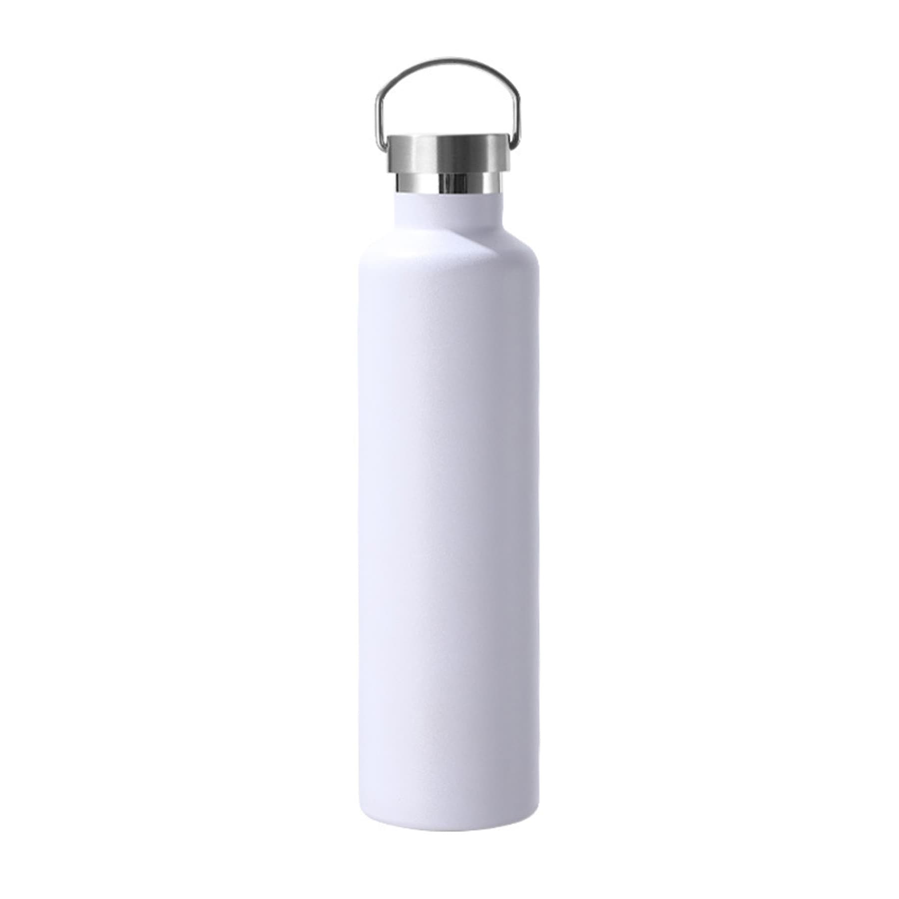 750ml double wall stainless steel bottle with bamboo lid