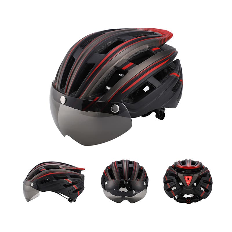Adjustable Bicycle Helmet With Rear Light