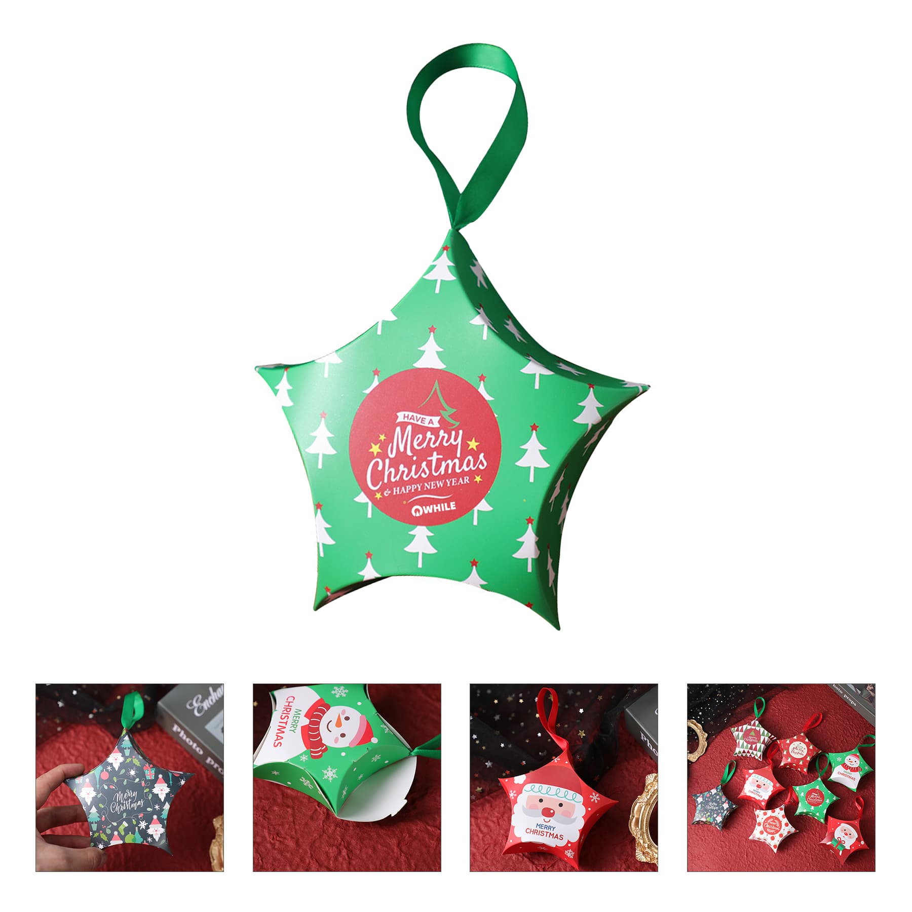 Christmas Decorative Paper Cookie Gift Box Packaging