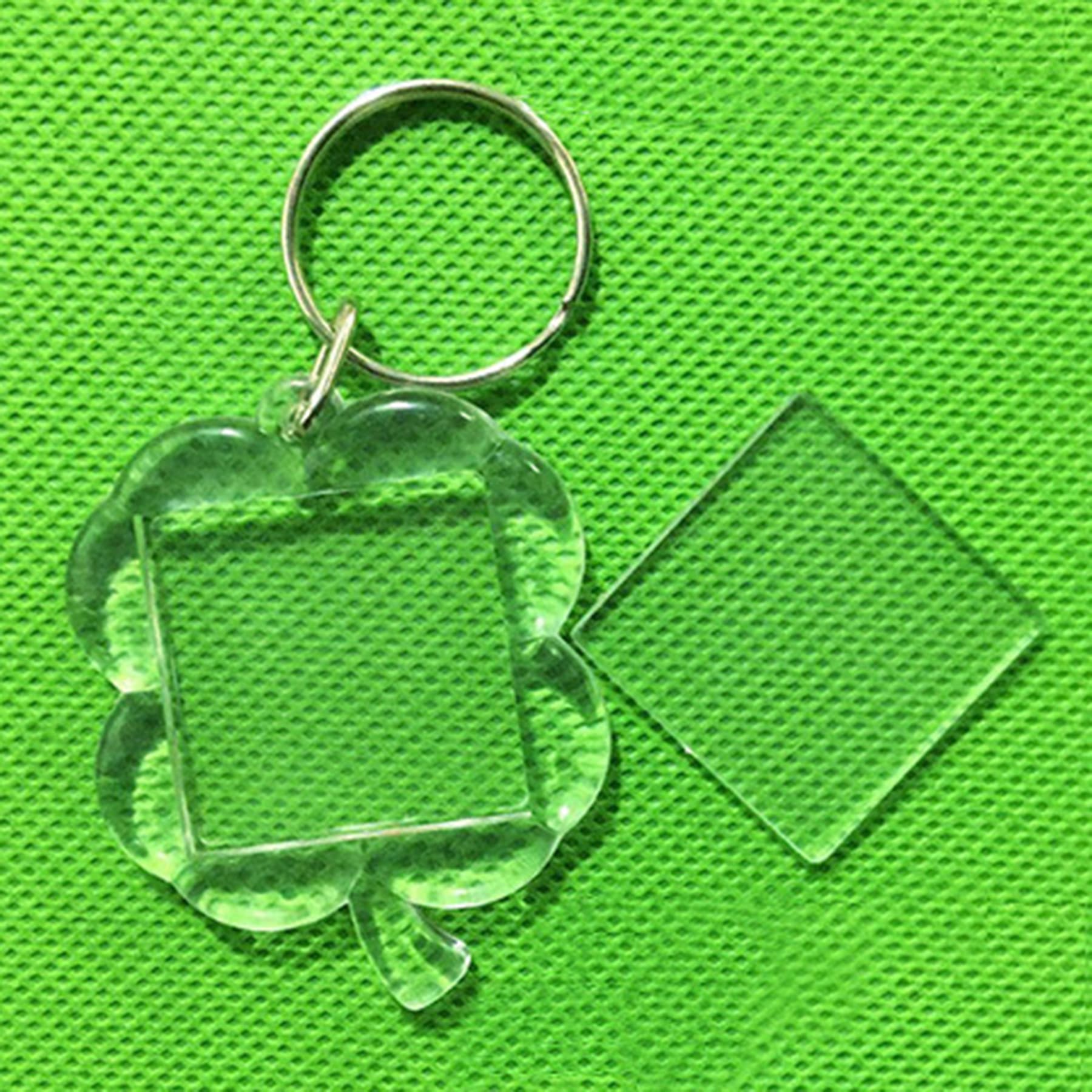 Rectangle Acrylic Photo Insert Keytag