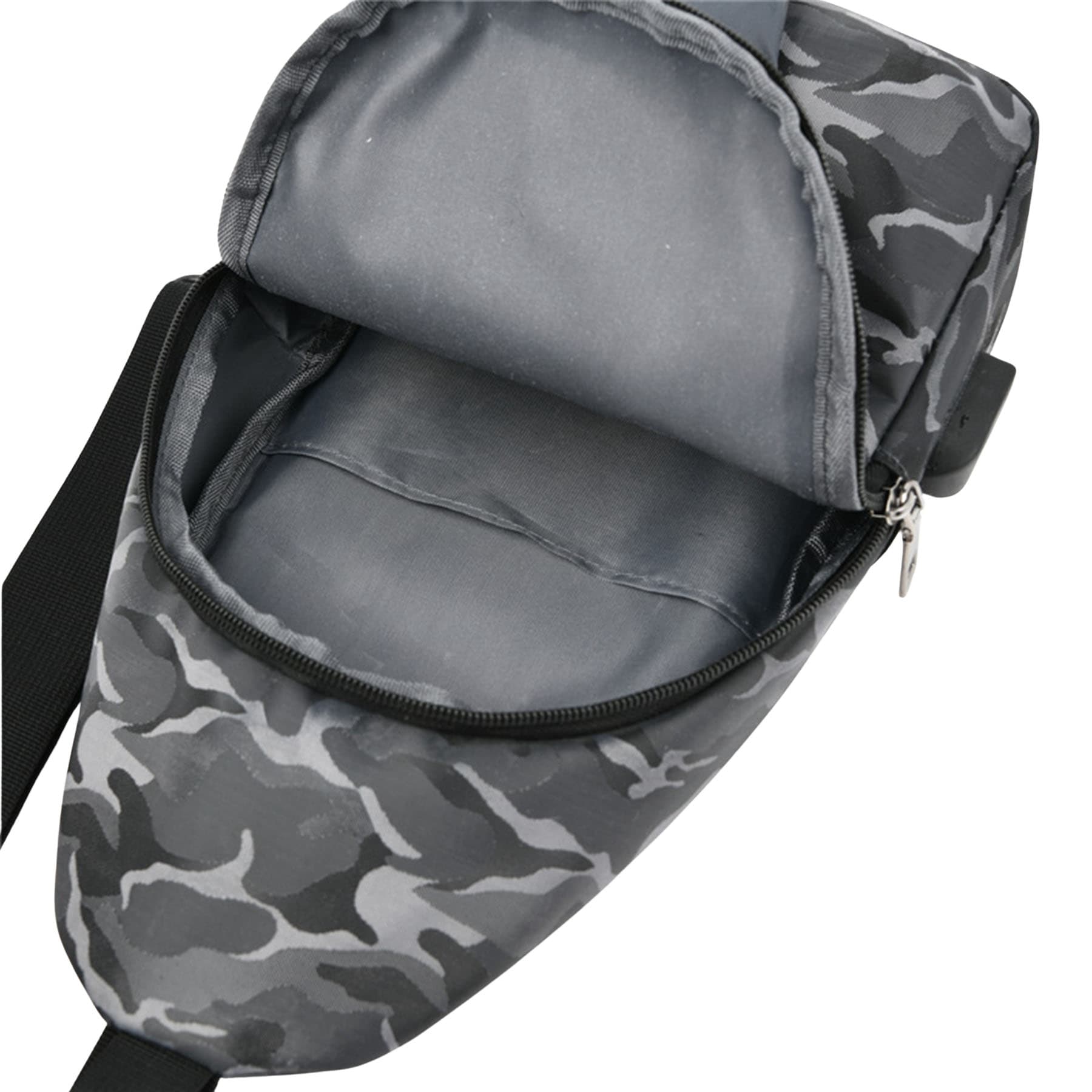 Customizable Crossbody Chest Bag USB Port