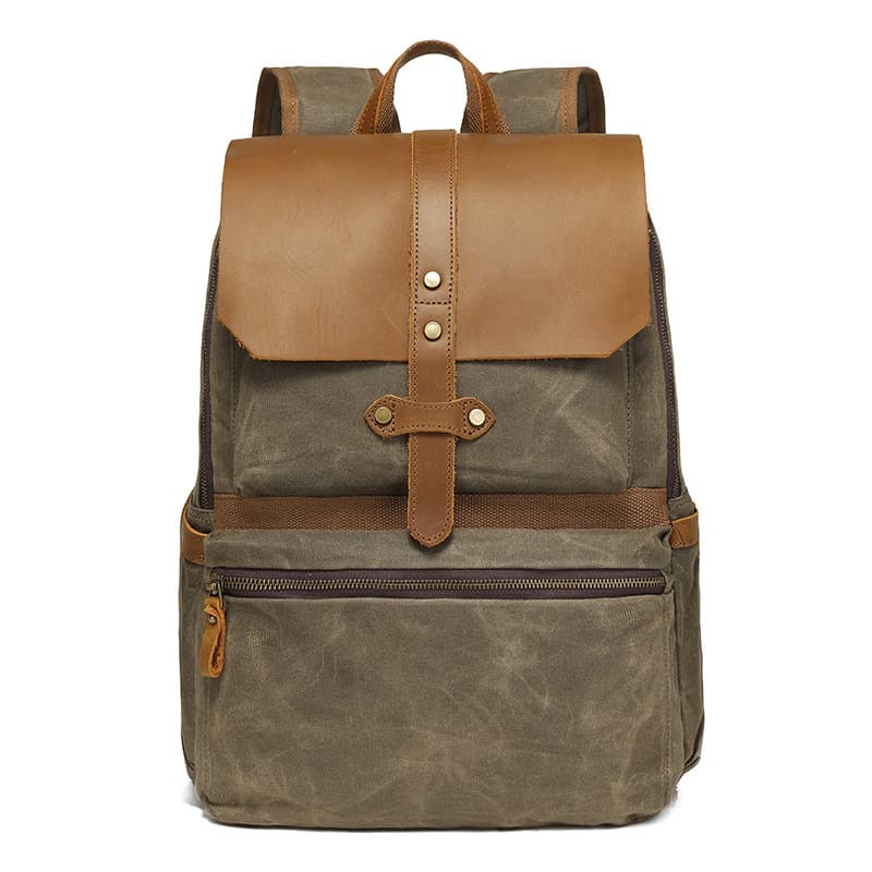 Faux Leather Backpack for Men