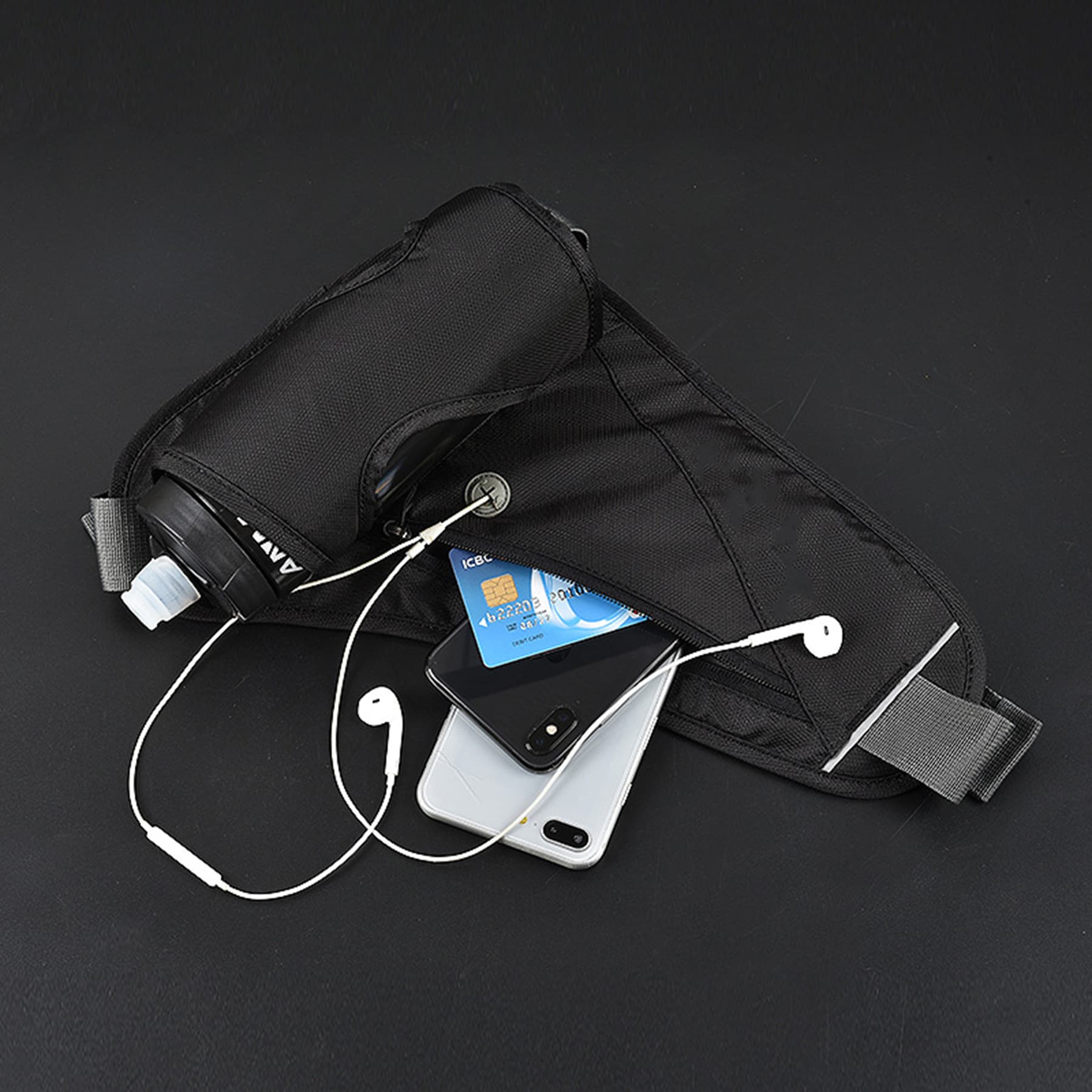 Running Belt Water Bottle Holder