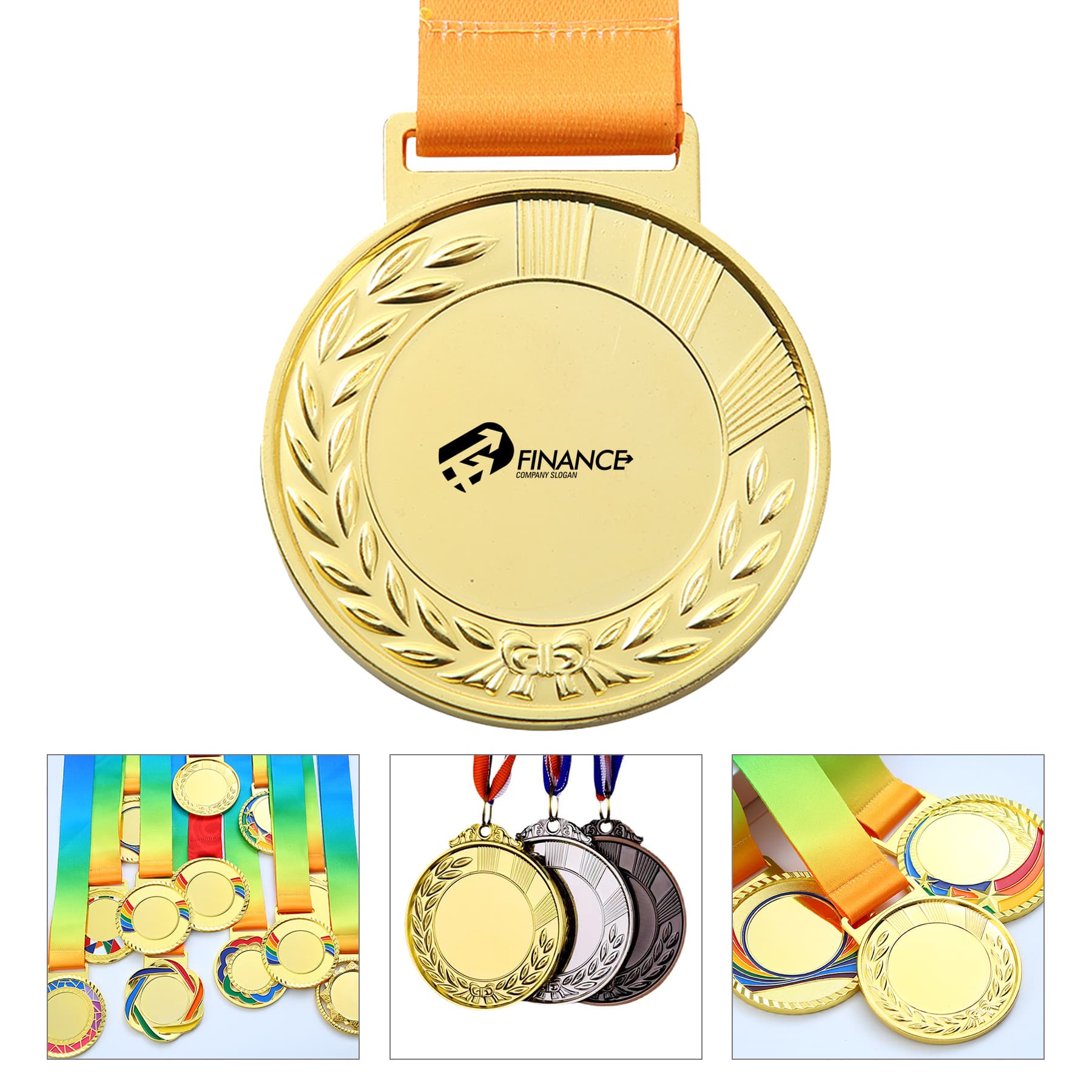 Custom Blank Gold Plated Award Metal