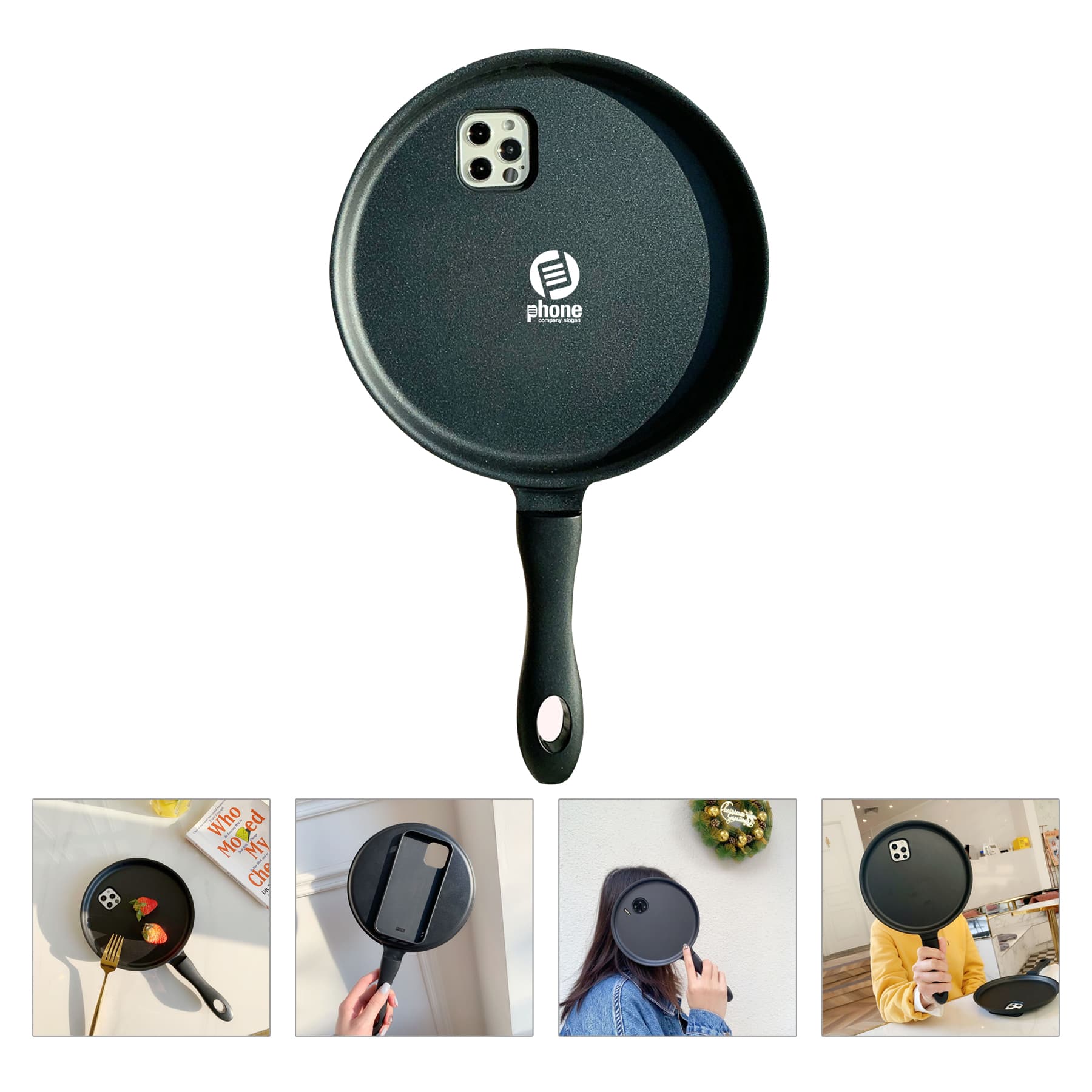Funny Creative Fashion Trend Frying Pan Phone Case