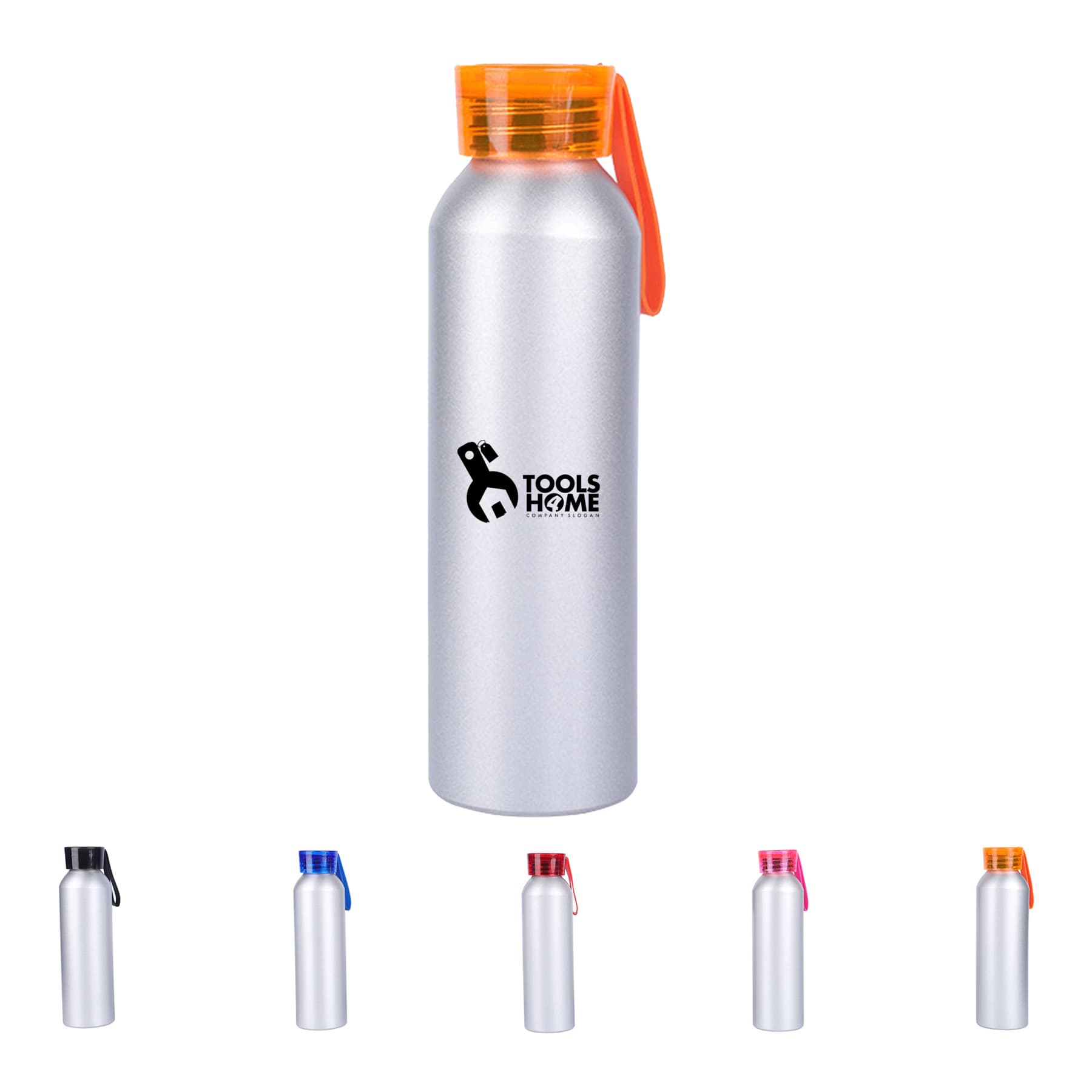 22Oz Uninsulated Single Wall Aluminium Sports Water Bottle