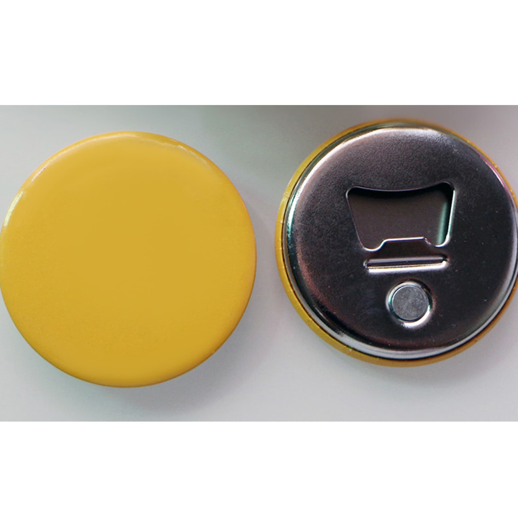 Custom round tinplate fridge magnet bottle opener, creative metal bottle opener