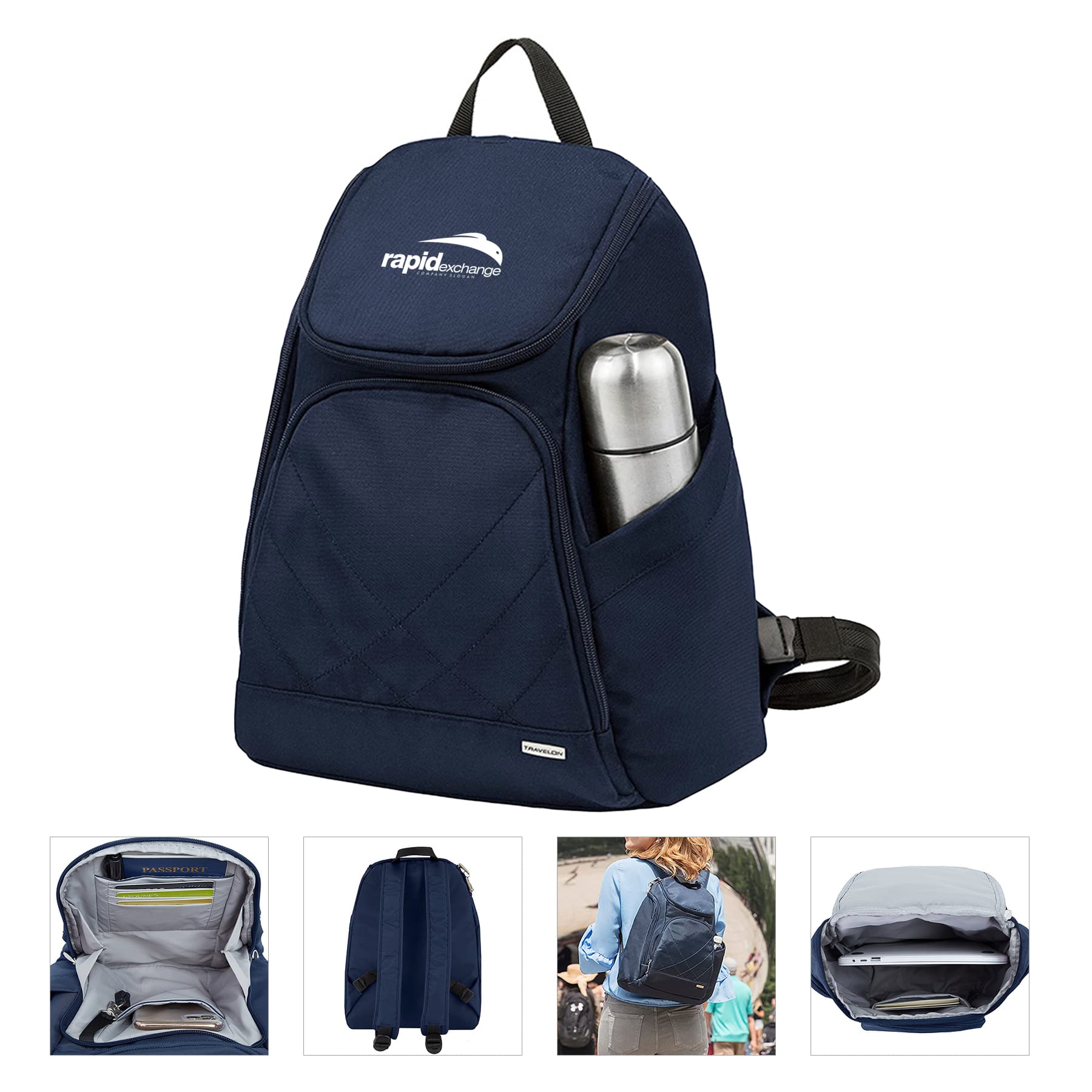 Brevite Anti Theft Lightweight Travel School Bag Backpack