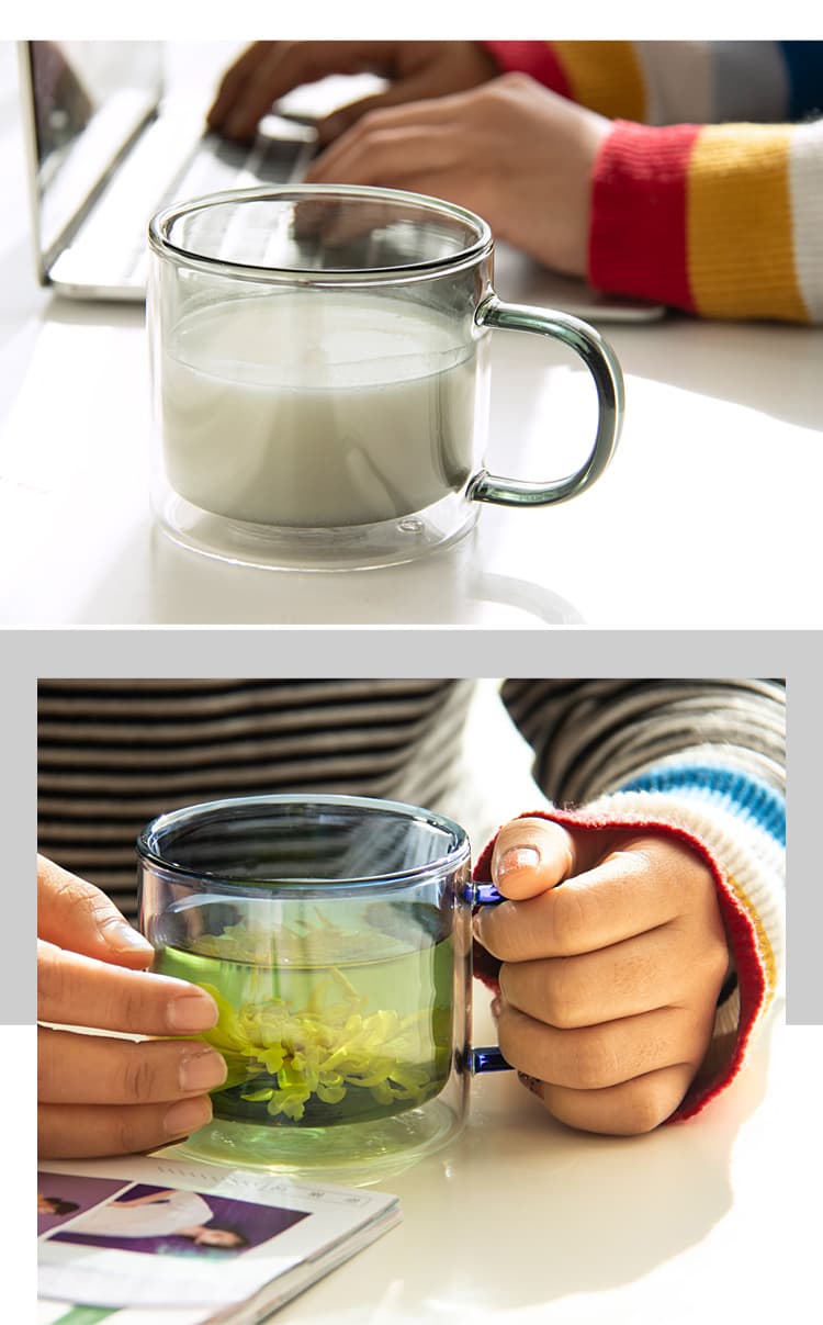 8.5 Oz Stained Glass Double Insulation Tea Coffee Cup