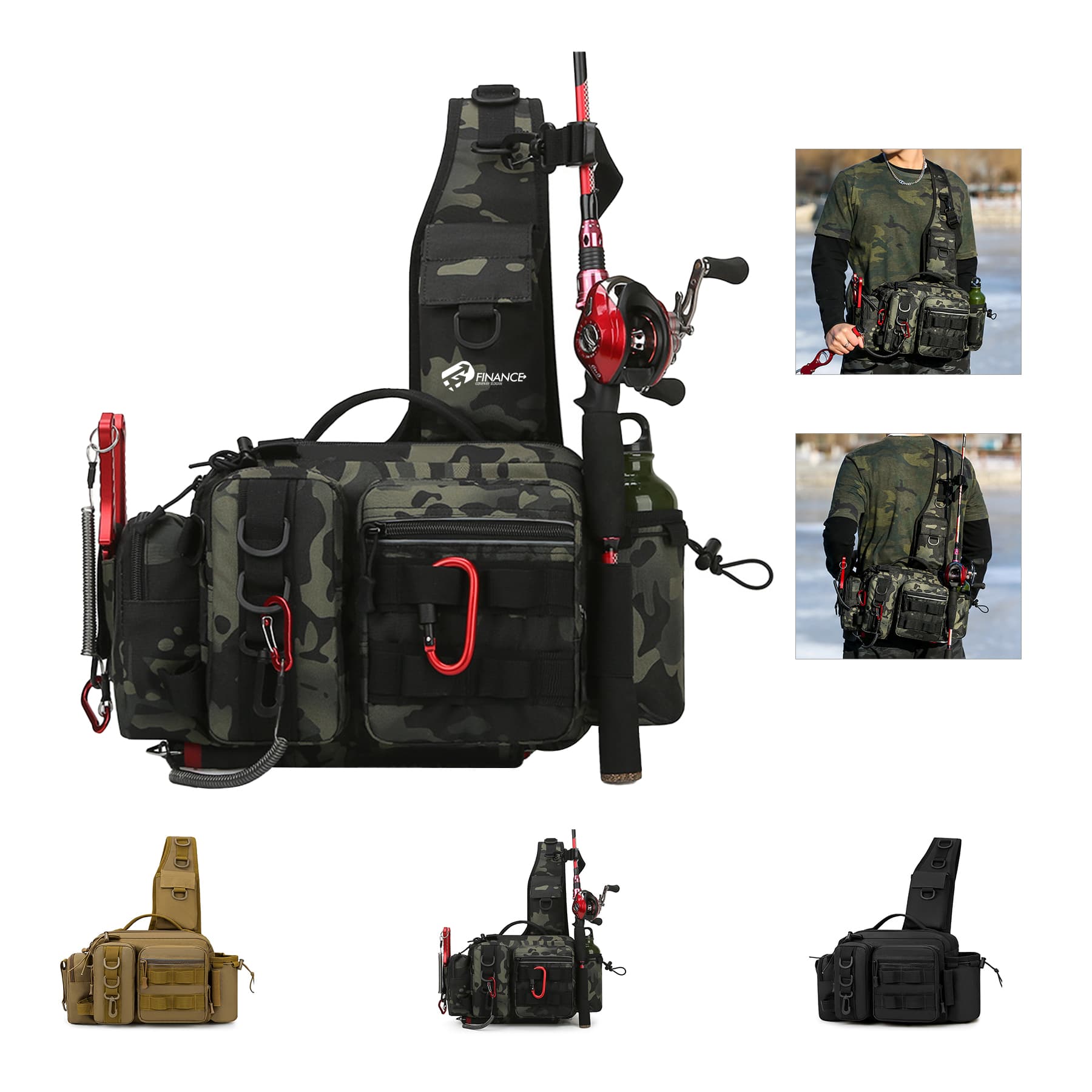 Fishing Hunting Tackle Bag Fanny Pack Waterproof Waist
