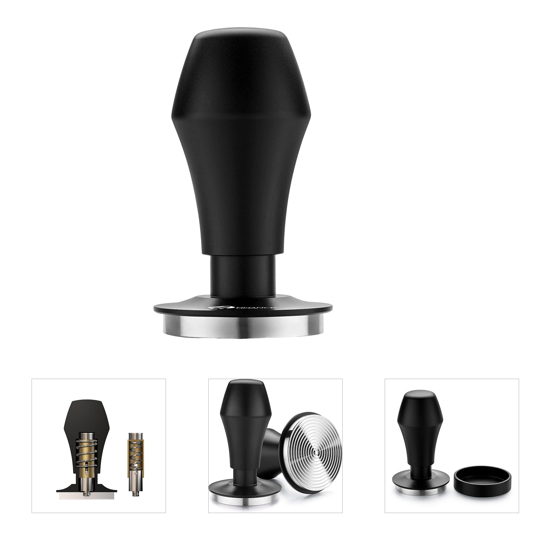 Custom Personalise Portable Hand Spring Loaded Coffee Tamper