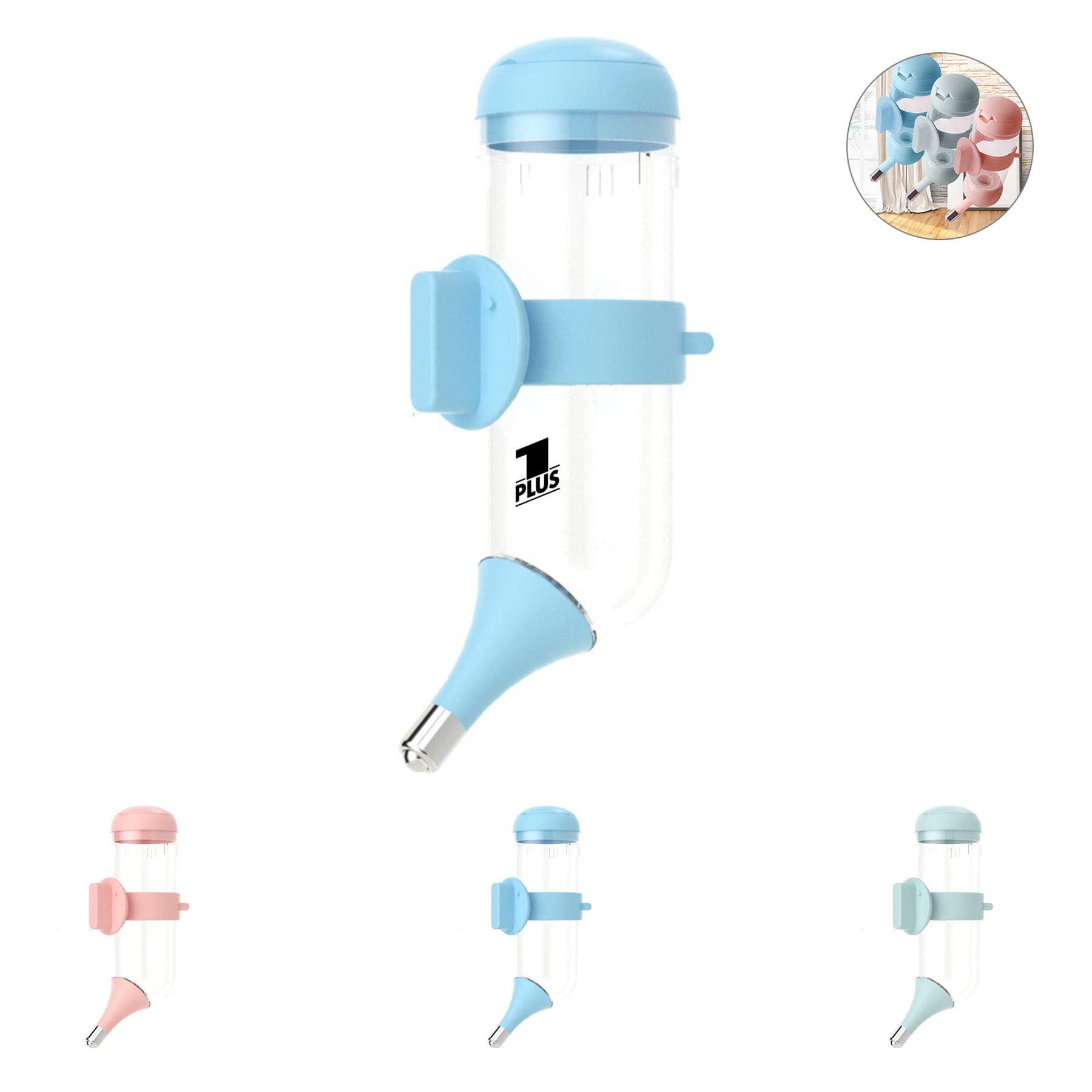 Multi Function Pet Dog Cat Hanging Feeder Water Bottle