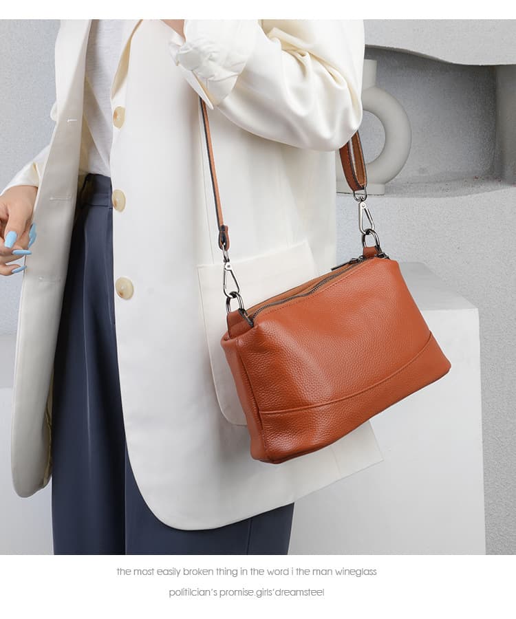 Genuine Leather Crossbody Bag