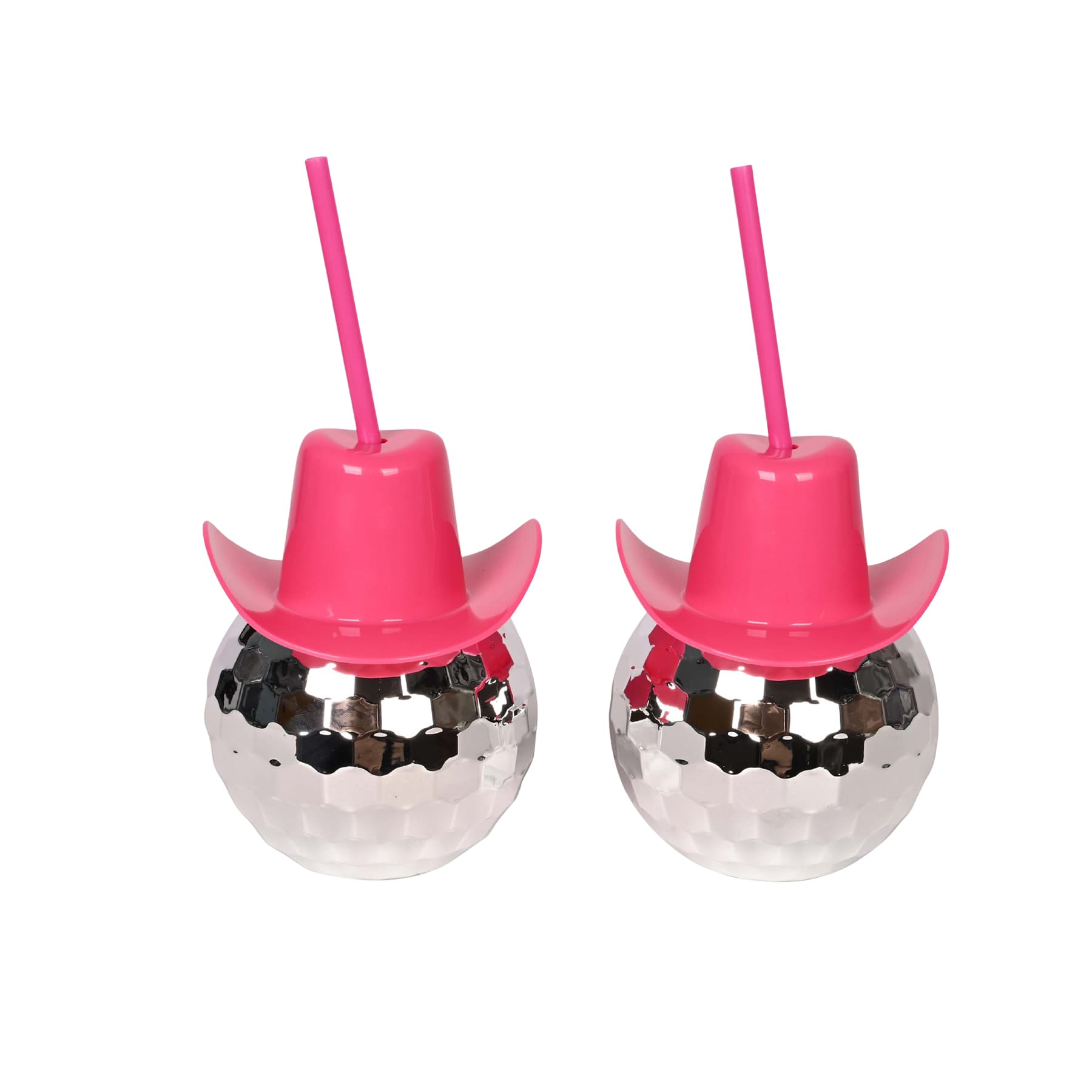 Cowboy hat cup, disco ball cup