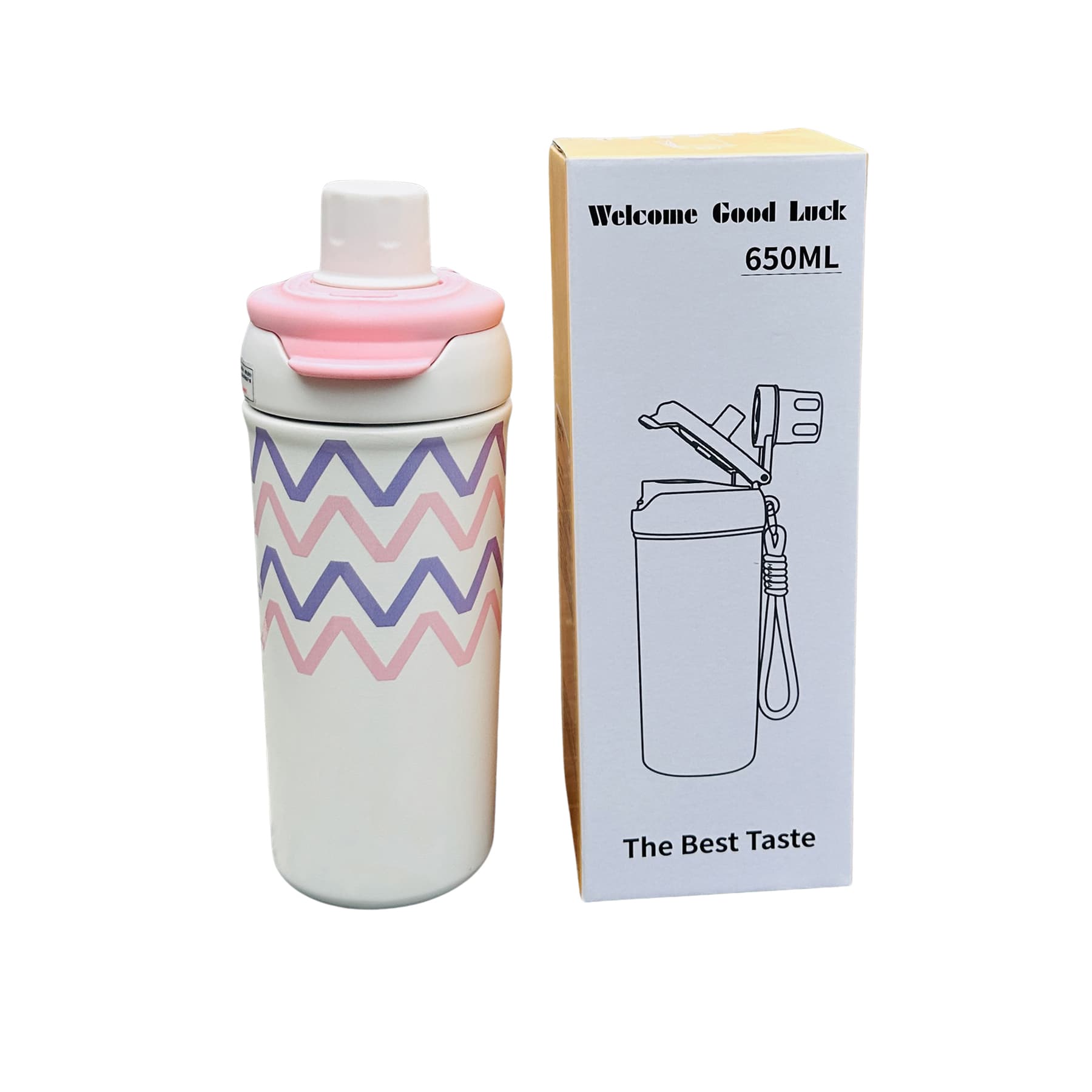 22oz stainless steel insulated tumbler with straw