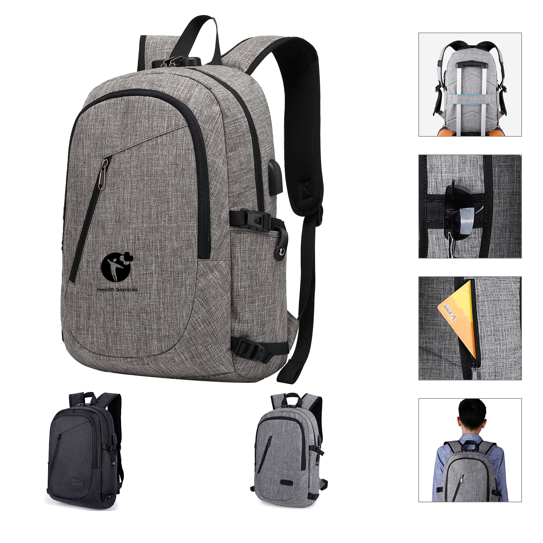 Travel Laptop Backpack Water Resistant Anti-Theft Bag