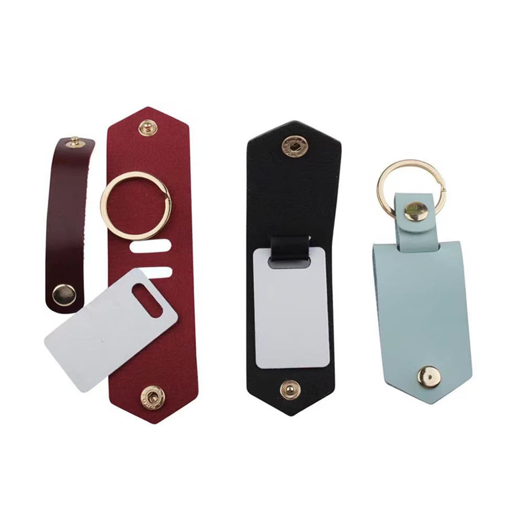PU Leather Photo Keychain