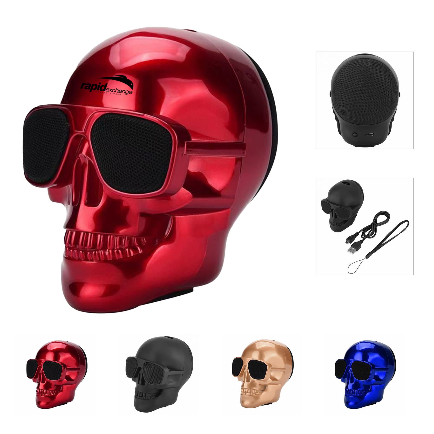 Portable Skull Bluetooth Speakers
