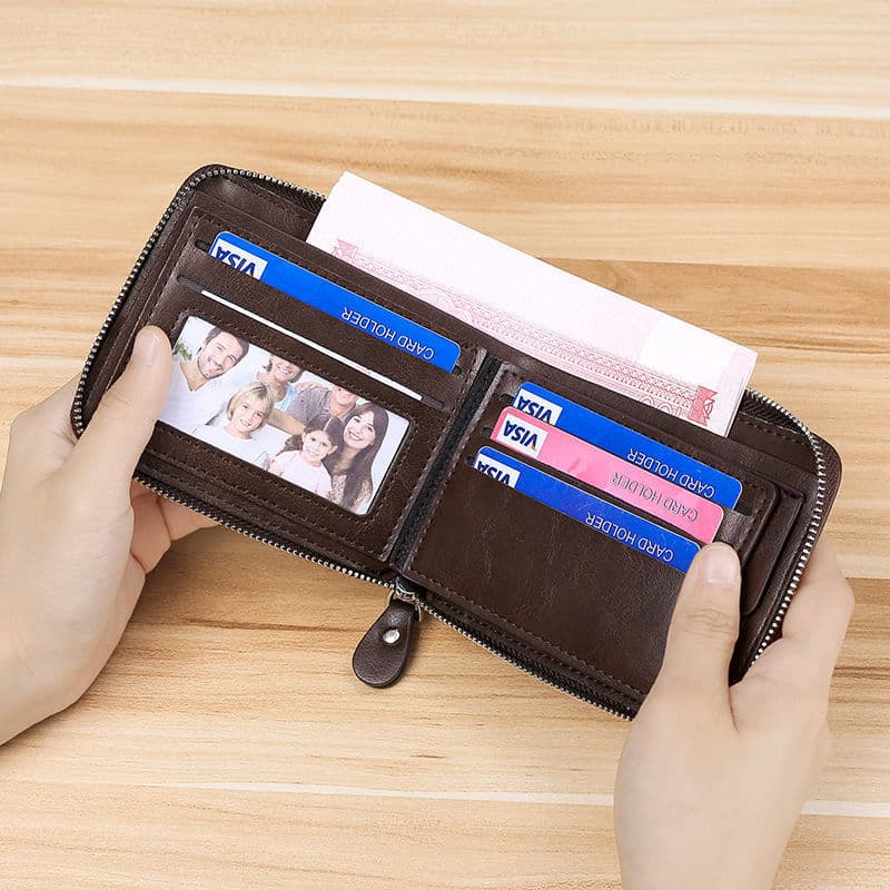 PU Leather Hand-hold Wallet For Man