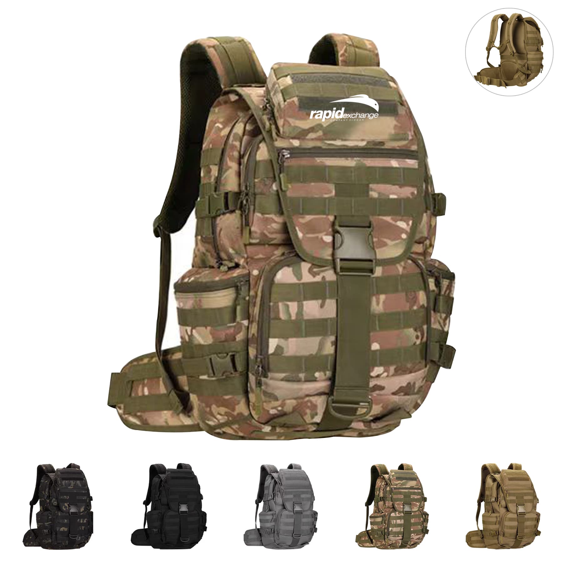 50L Tactical Backpack Military Traval Laptop Out Hiking Bag