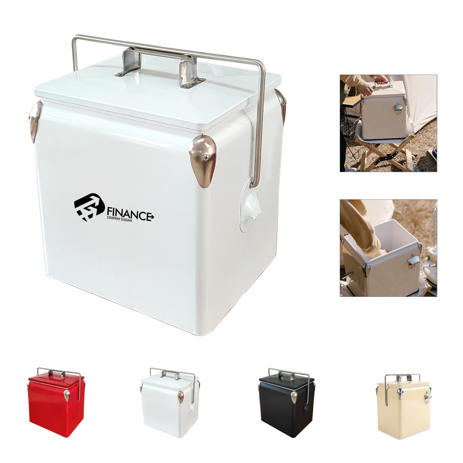 Retro Metal Cooler