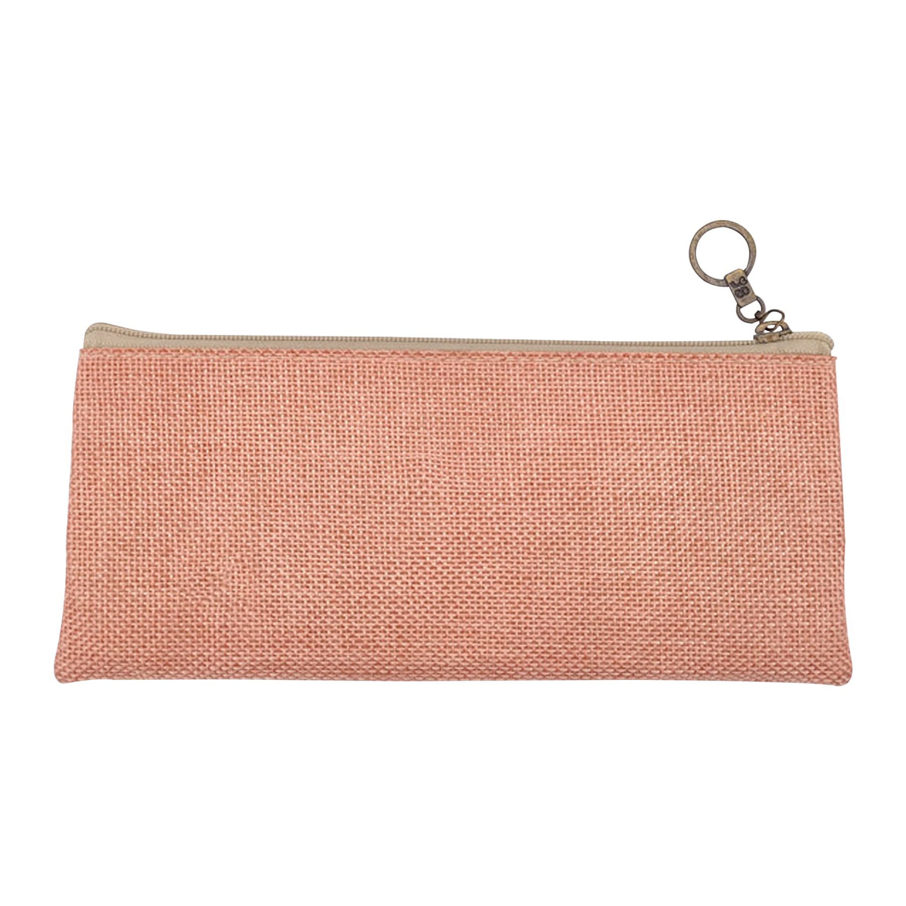 Linen Pencil Pouch Small Zipper Bag