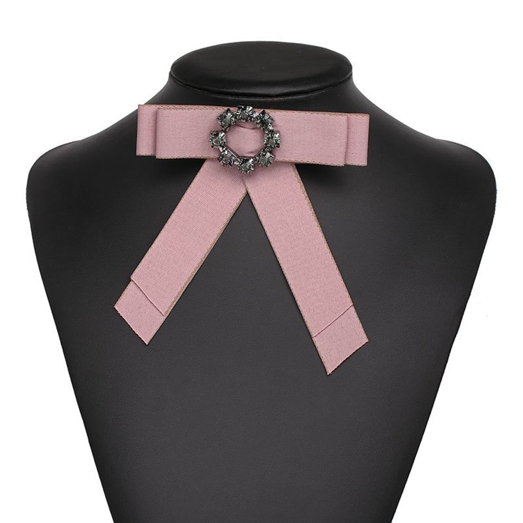 Crystal and Pearl Floret Bowtie