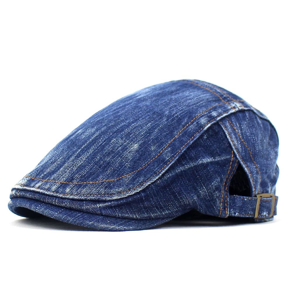 Denim Newsboy Cap for Men Women