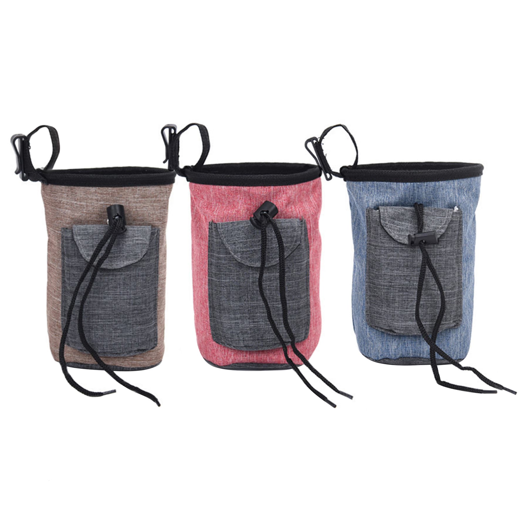 Oxford Dog Treat Snack Pouch W/Built-In Poop Bag Dispenser