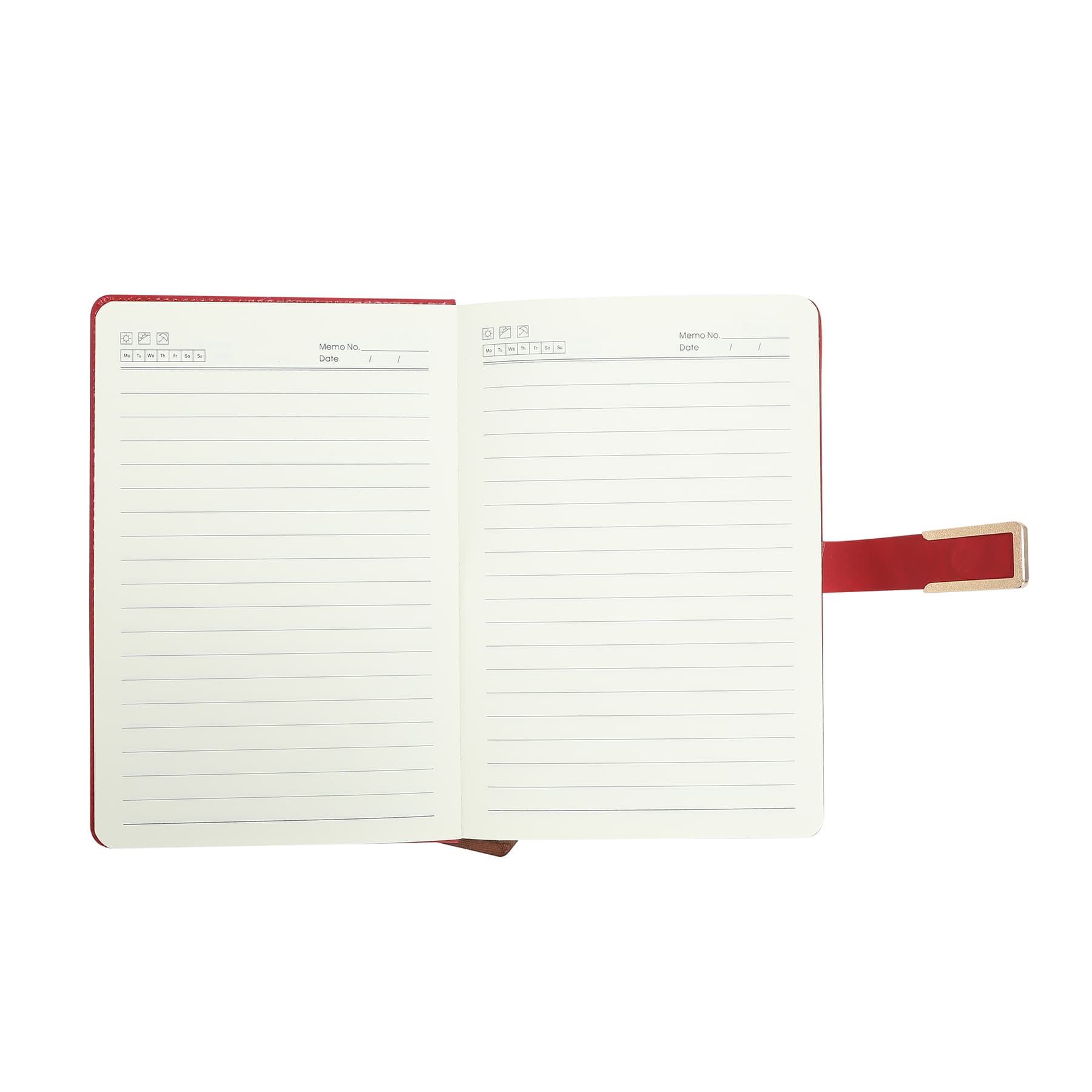 A5 Pu Cover Hardcover Journal Notebook W/ Magnetic Buckle