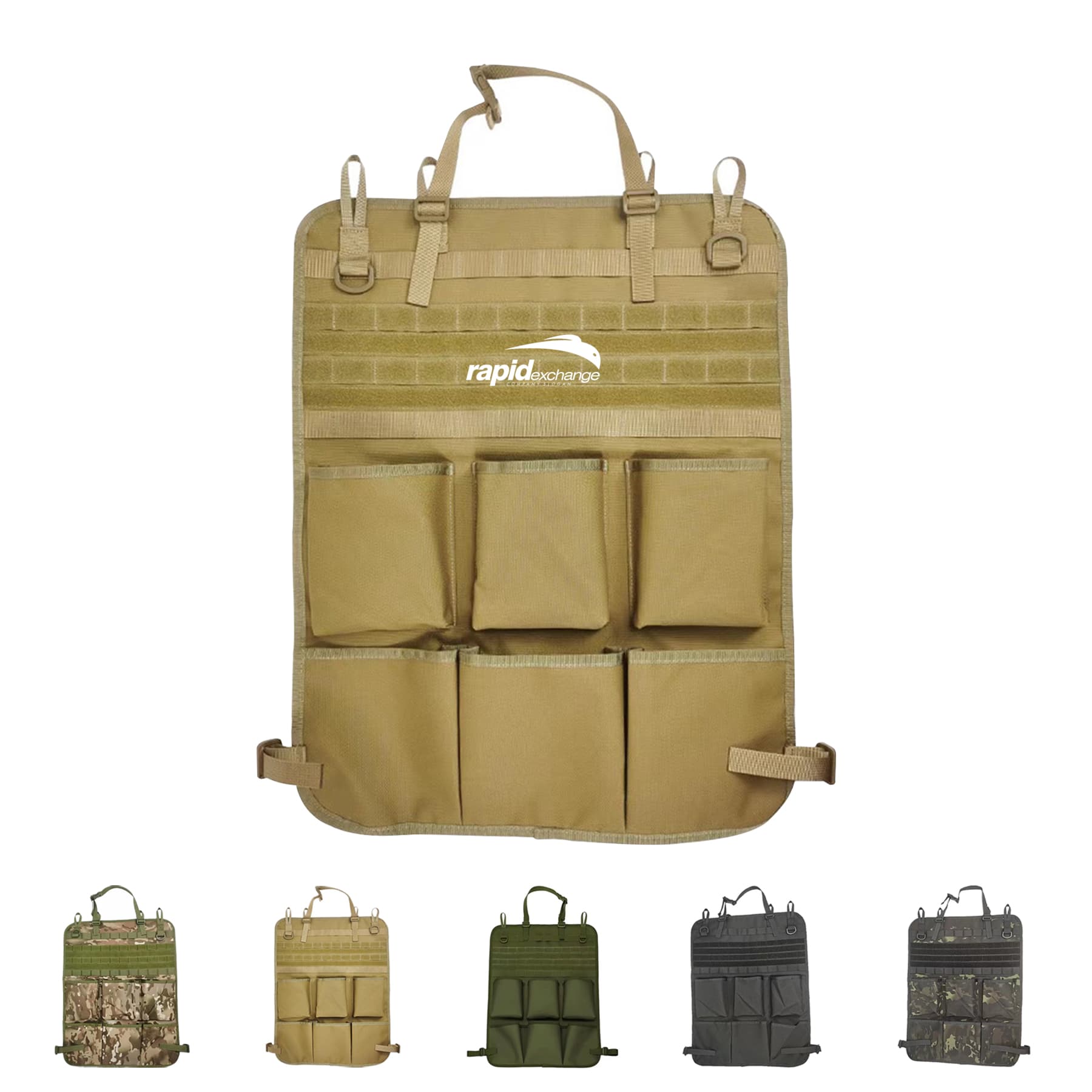 Tactical Car Seat Back Organizer Cover Protector