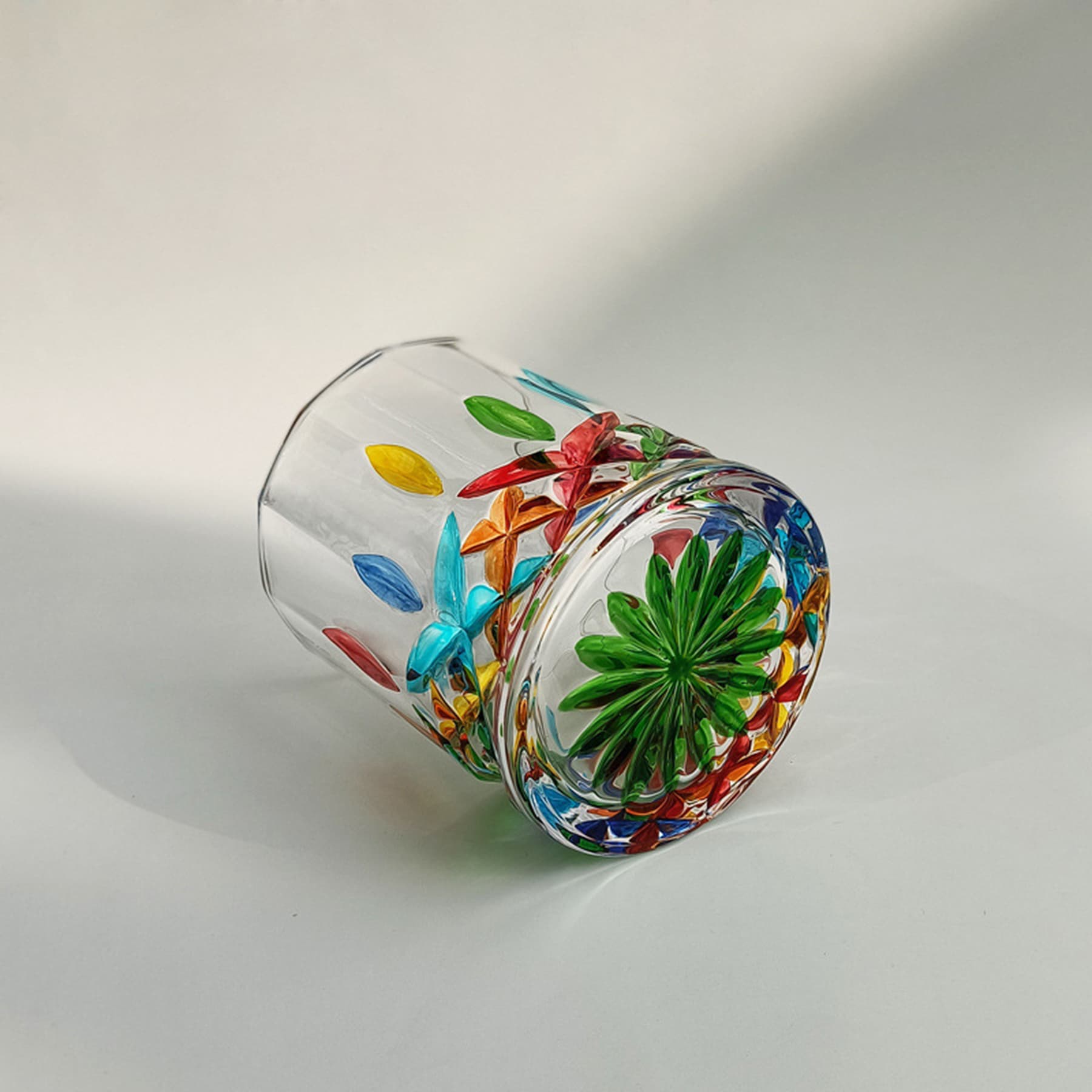Painted Whiskey Glass