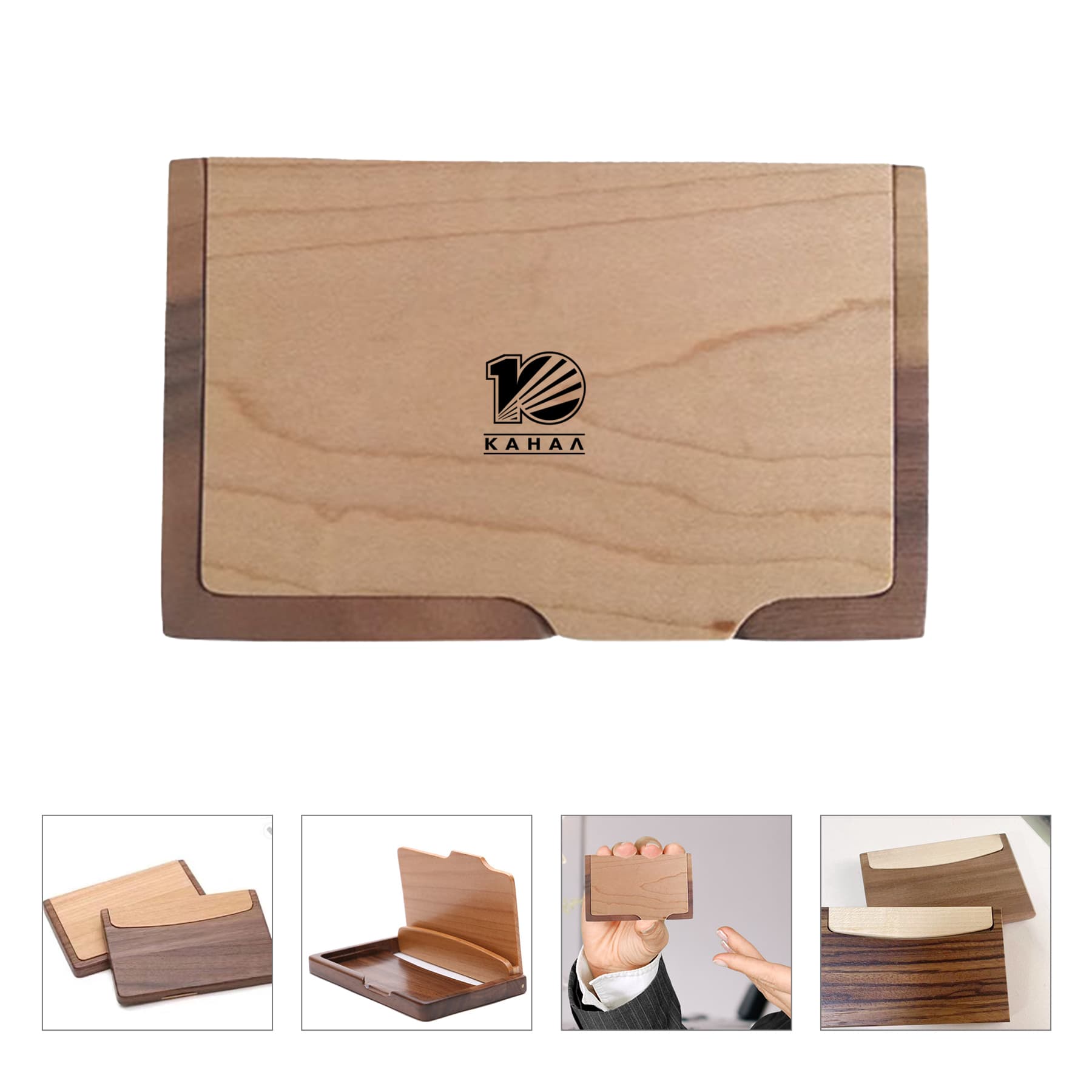 Custom Wooden Luxury Business Card Holder