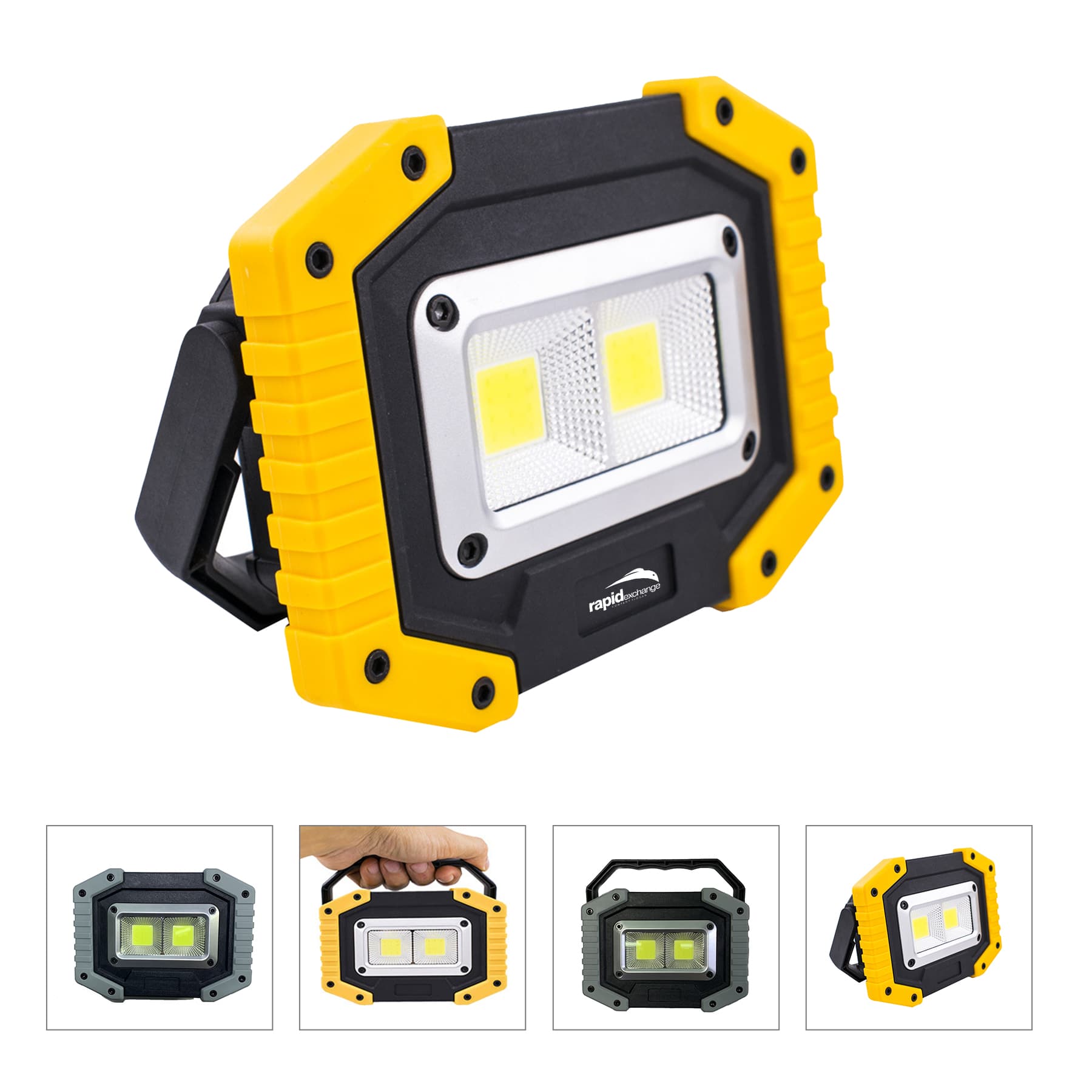 30W Portable Rechargeable LED Work Light with phone charge