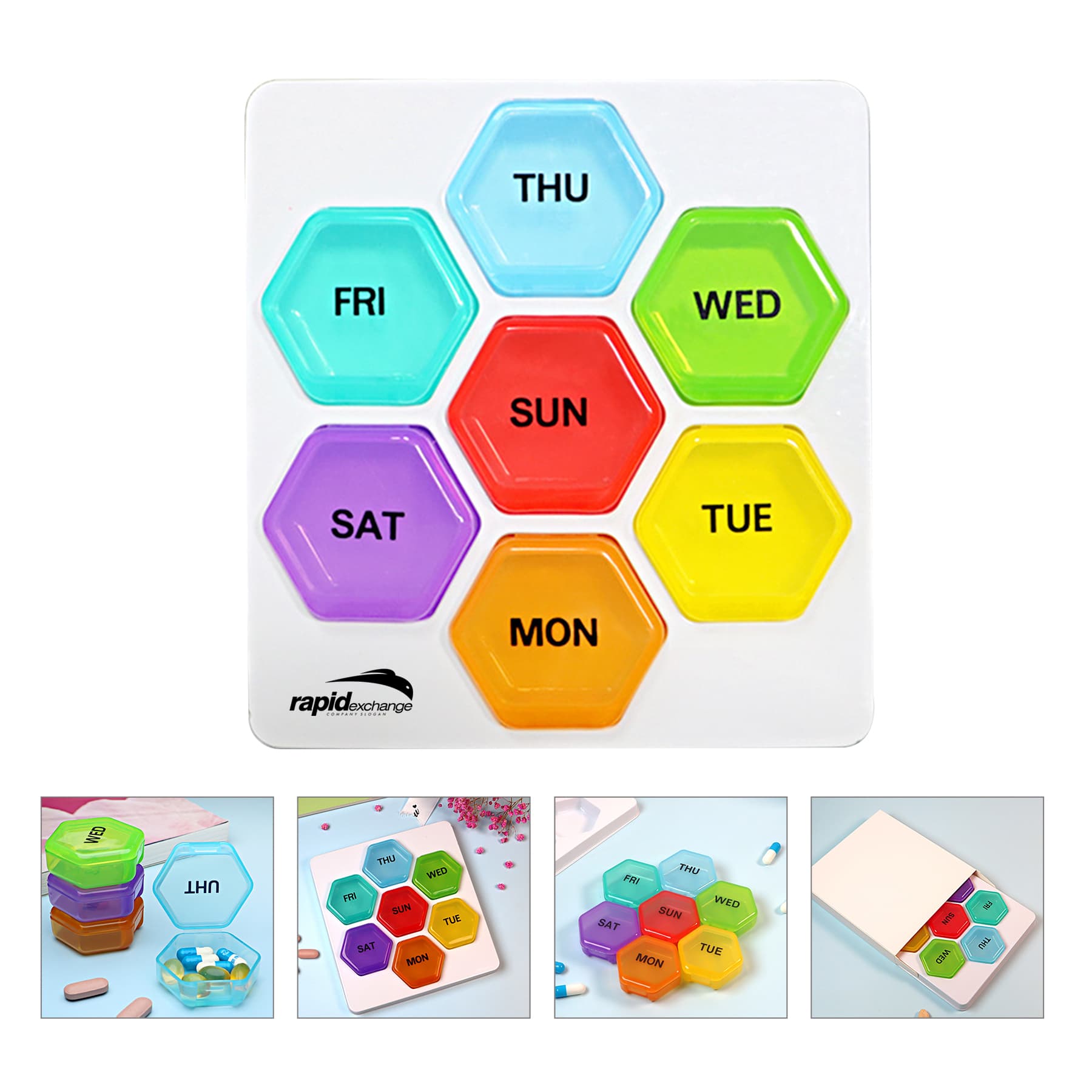 Weekly Travel Portable Pill Box