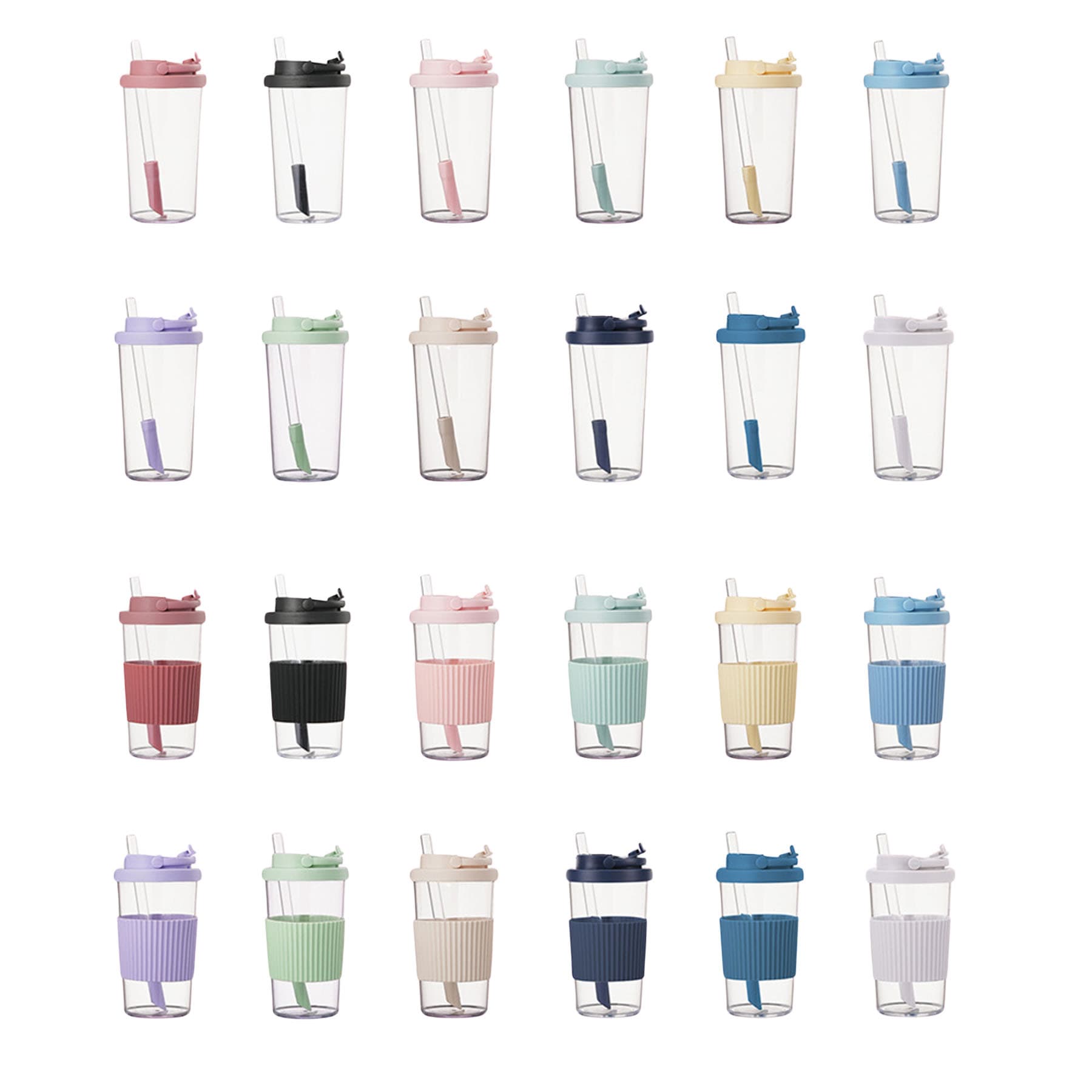 2025 New 710ml Tritan Straw Cup Large Pearl Milk Tea Cup