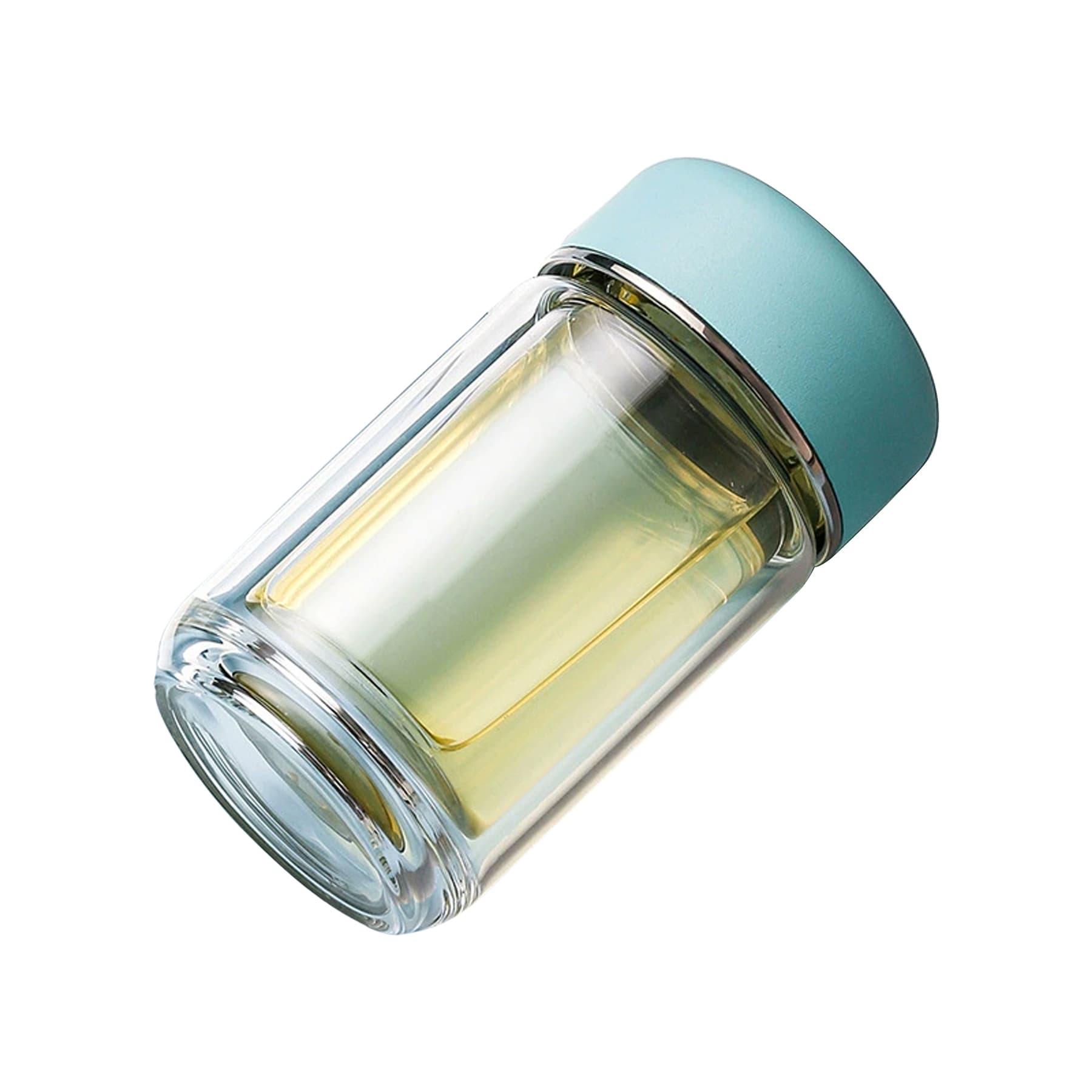 Double Wall Small Glass Water Bottle