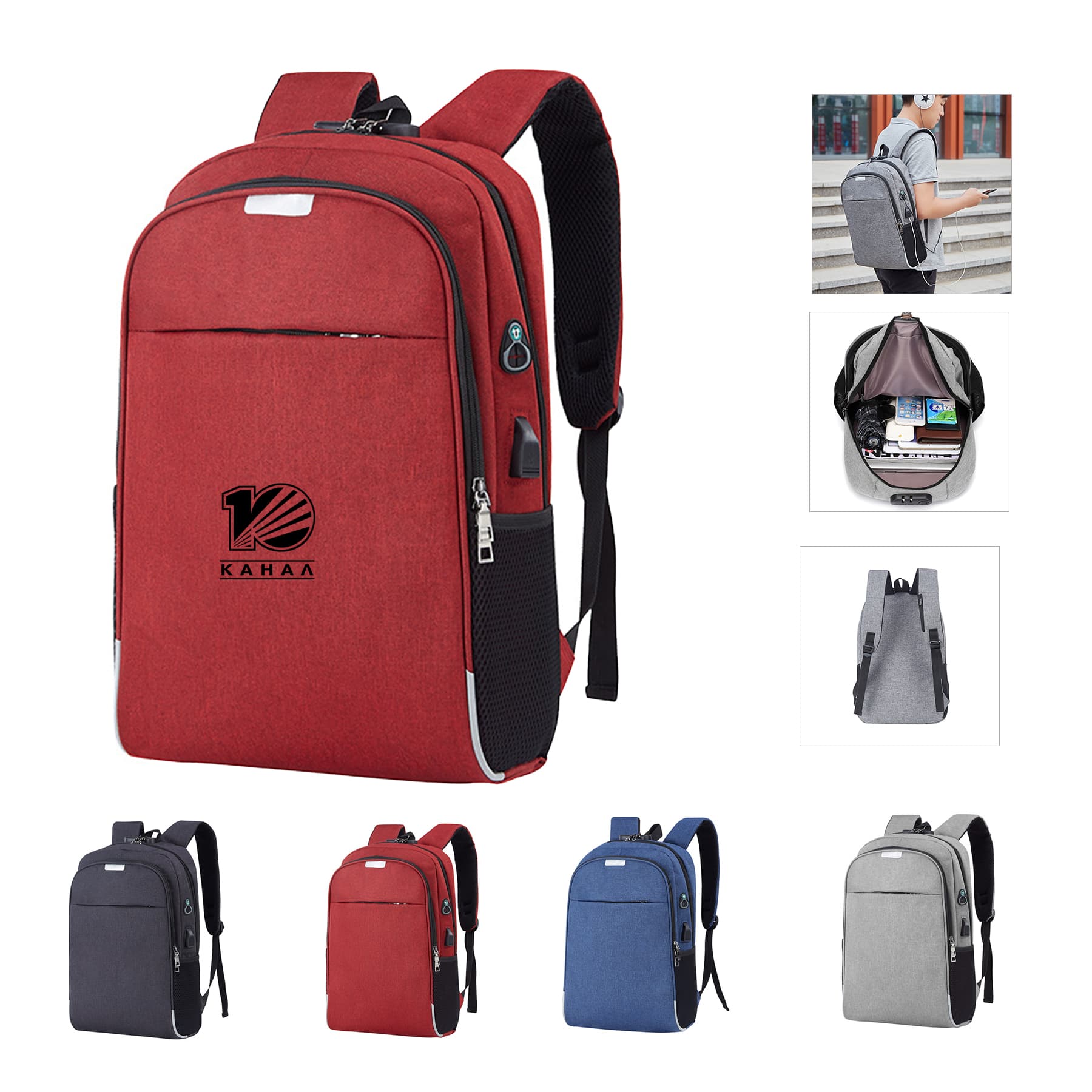 Anti-theft Backpacks With Coded Lock