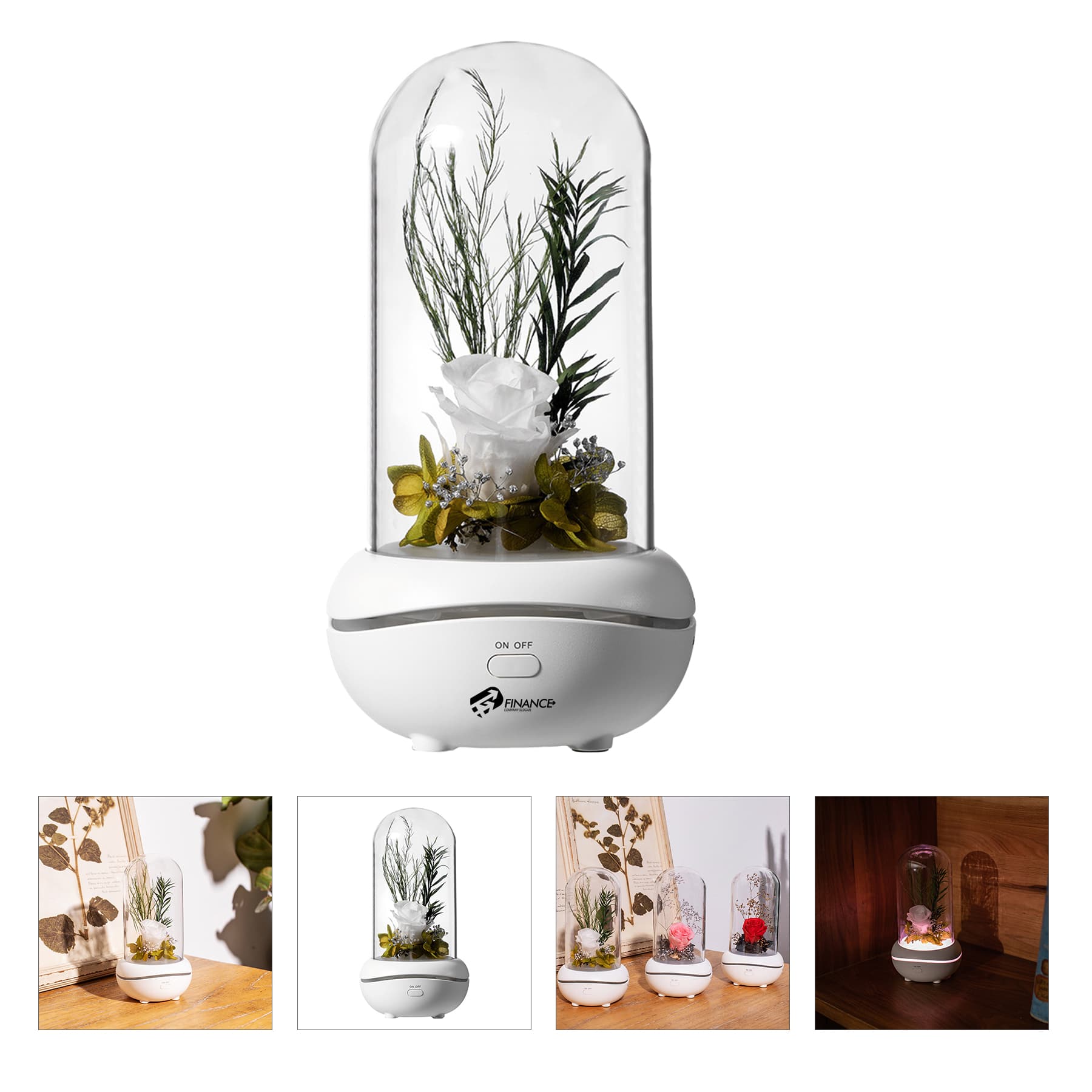 USB Rose Night Light and Diffuser