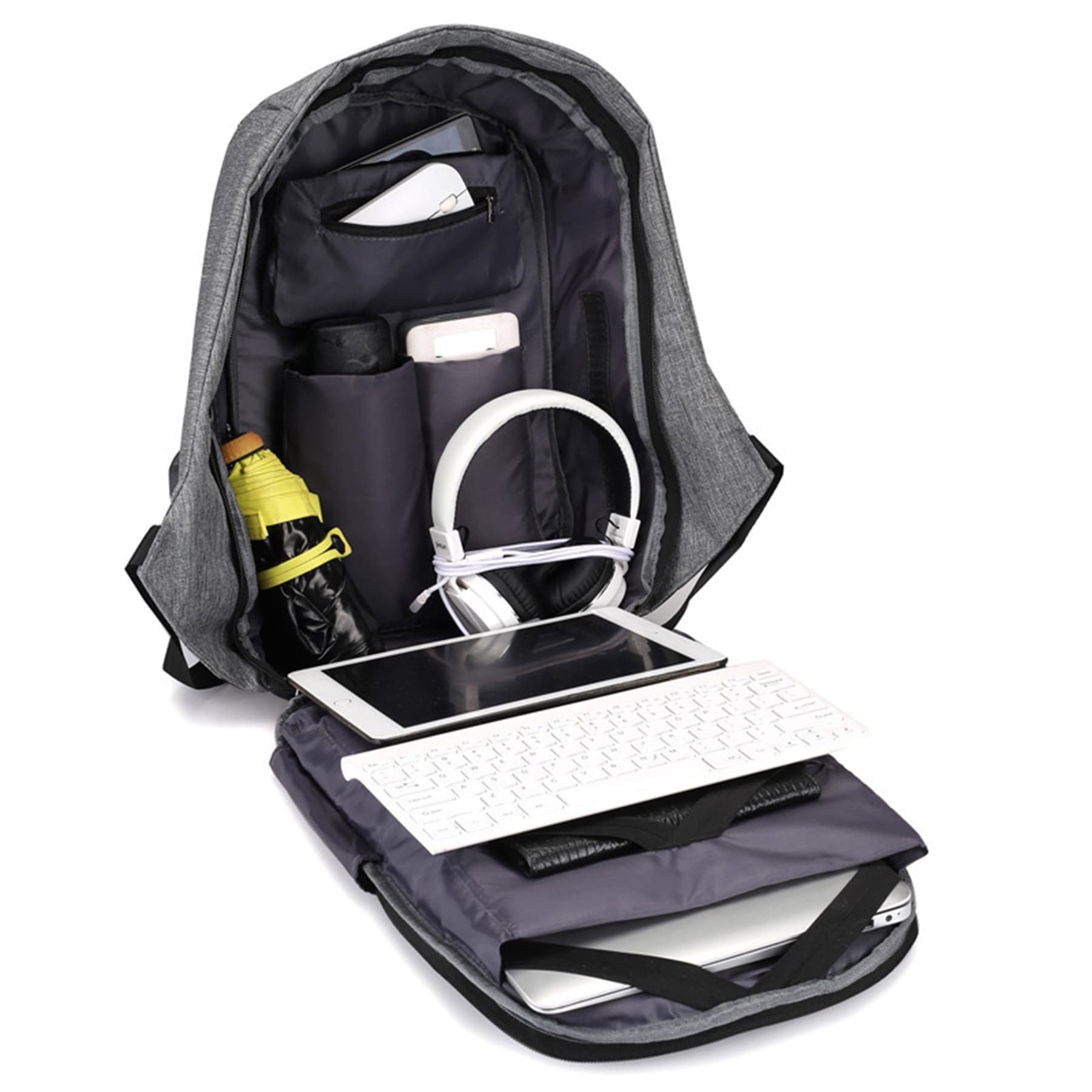 Large Capacity Backpack With Reflective Stripe