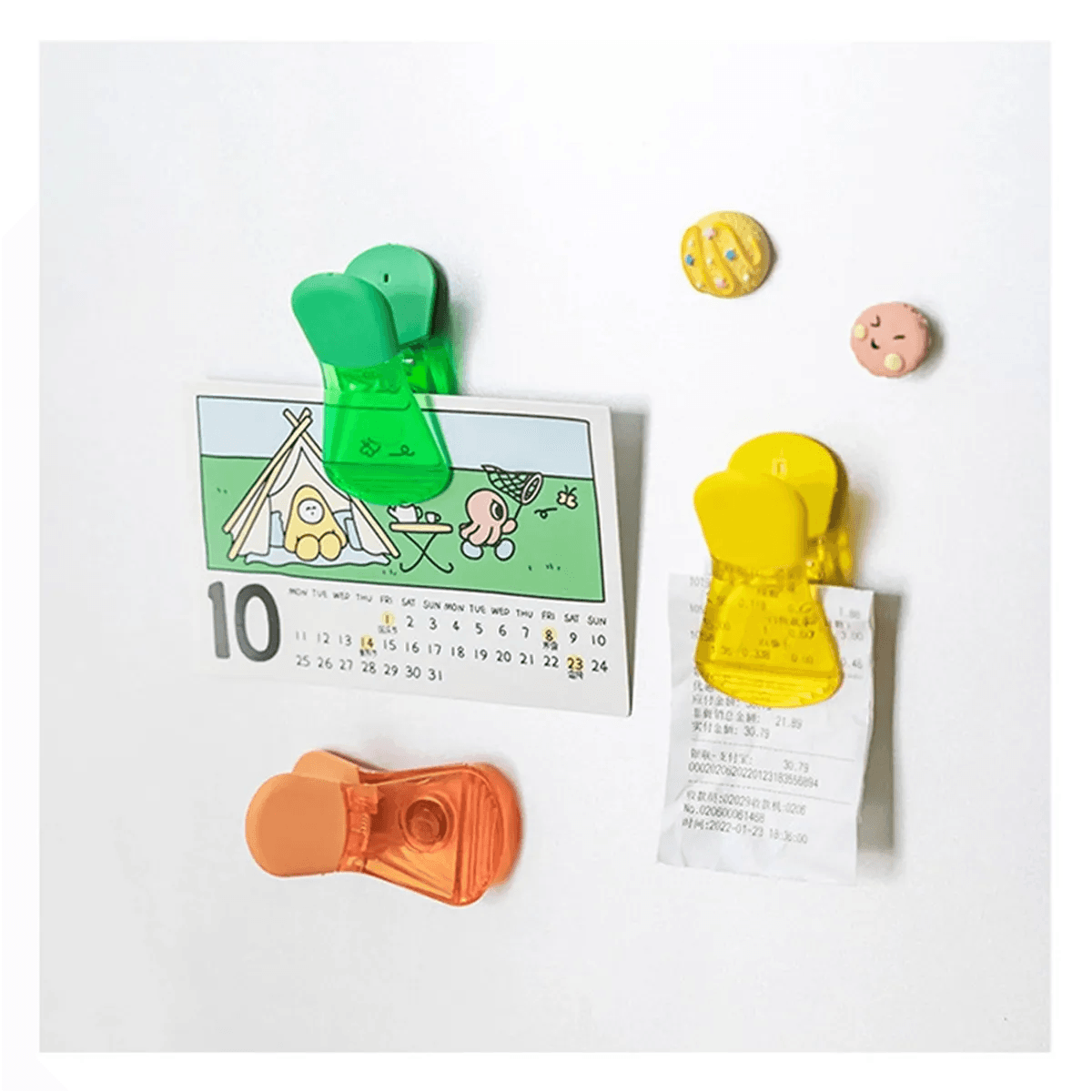 Plastic Magnetic Chip Clip Custom Pad Printing Bag Clips
