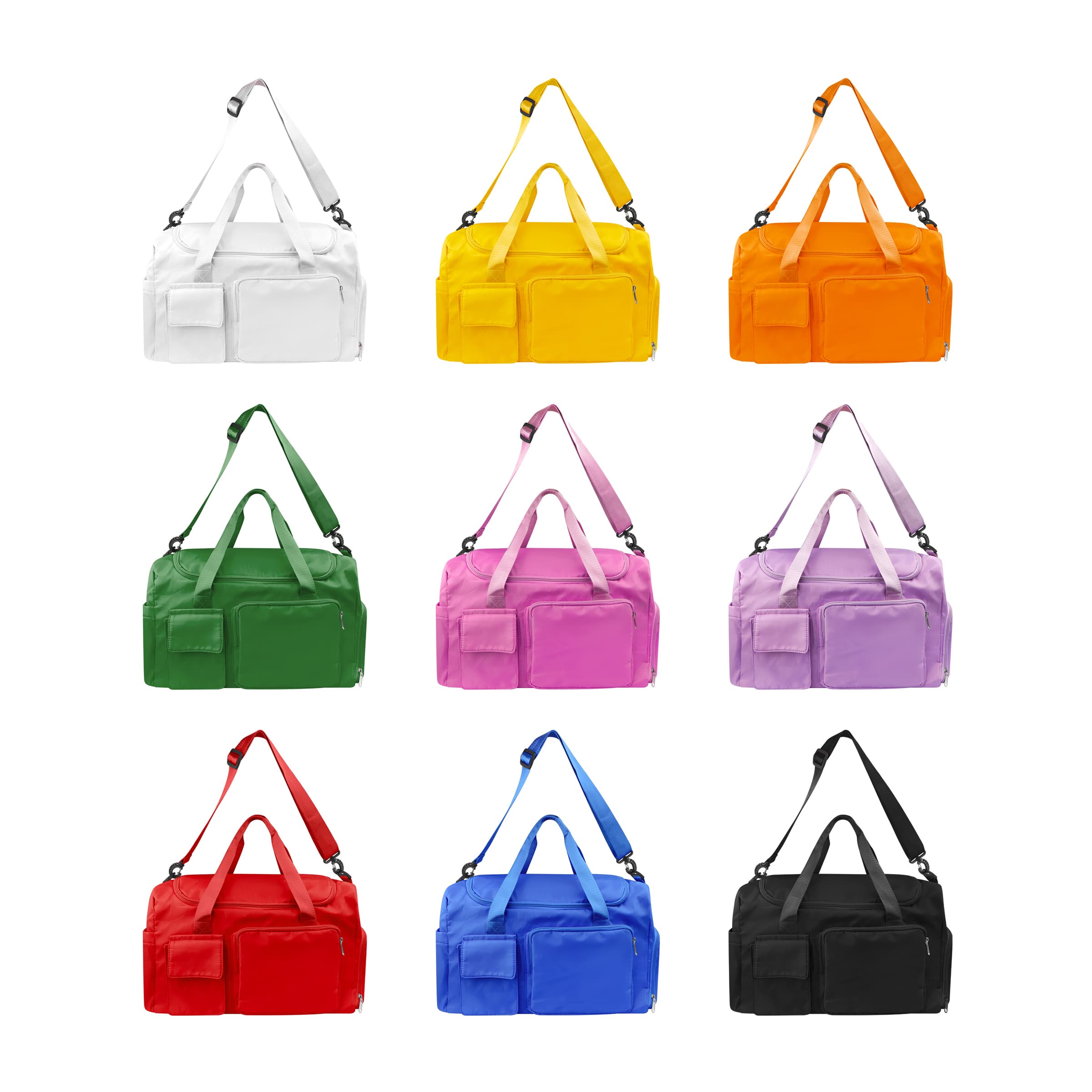 Large Portable Gym Duffle Bag W/ Handle, Oxford Fabric Bag