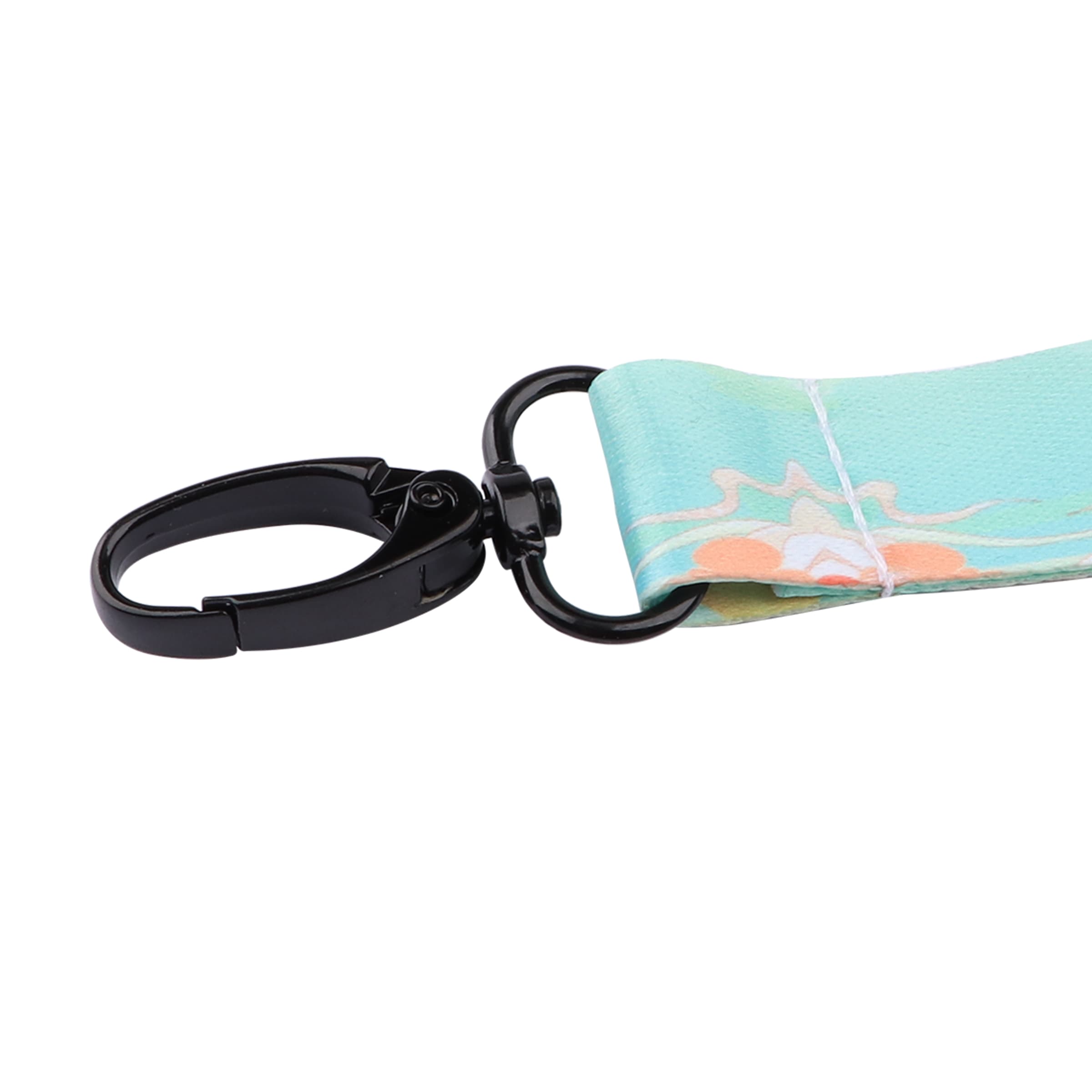 3/4" Polyester Breakaway ID Lanyard W/ Black Snap Clasp