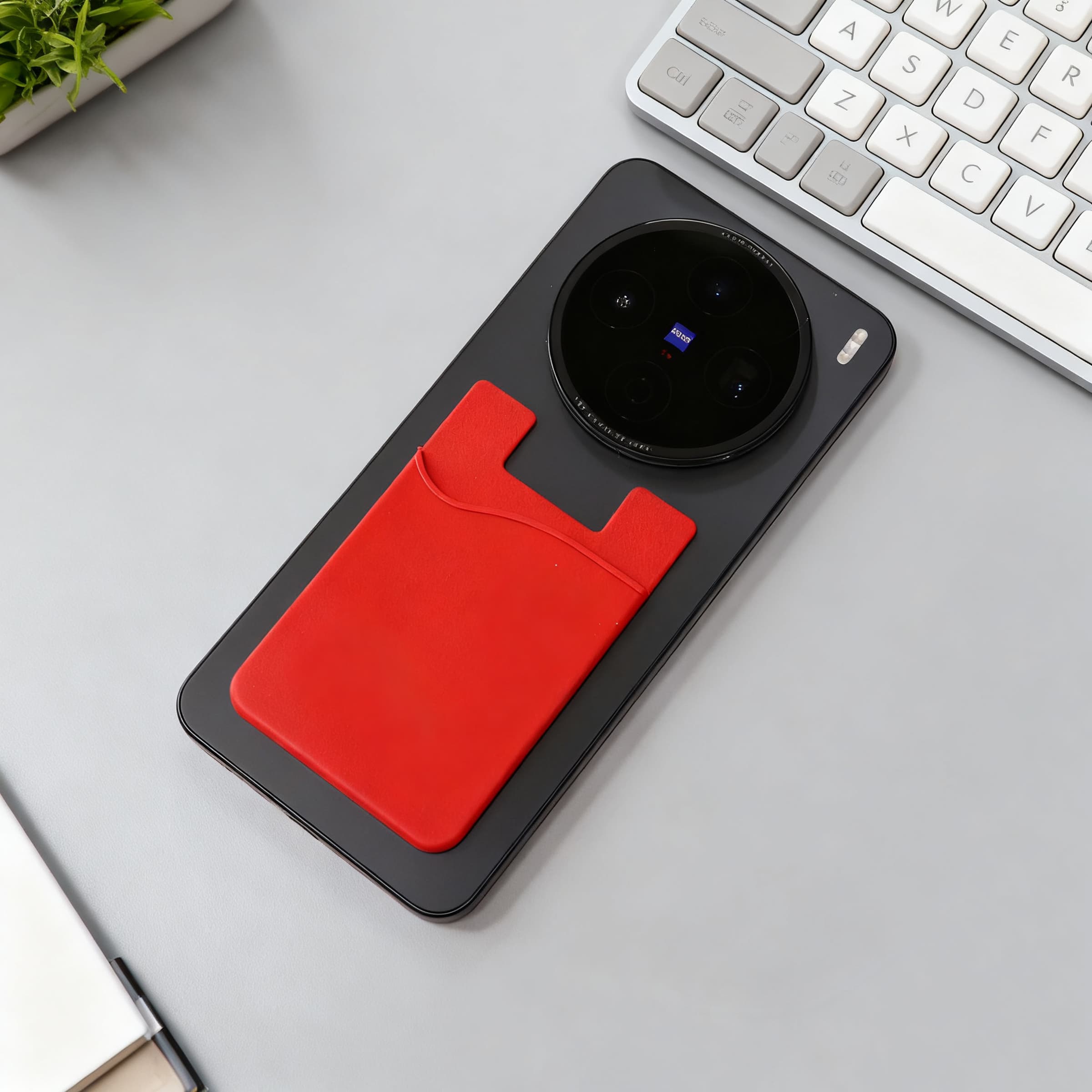2.2"x3.4" Custom Adhesive Silicone Phone Card Holder