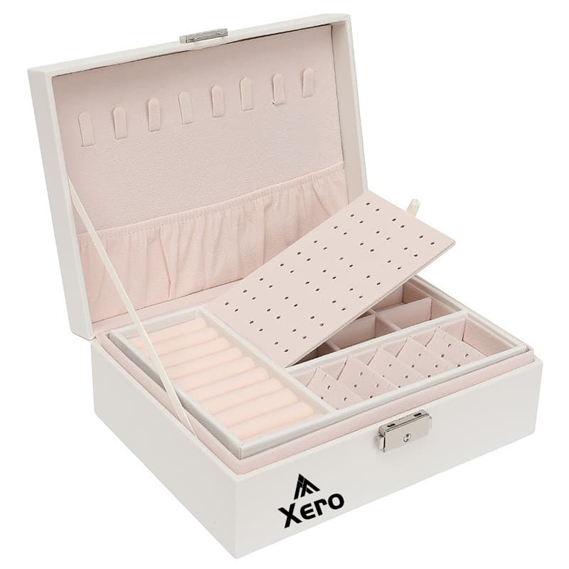 2 Layer Women Jewelry Box Organizer