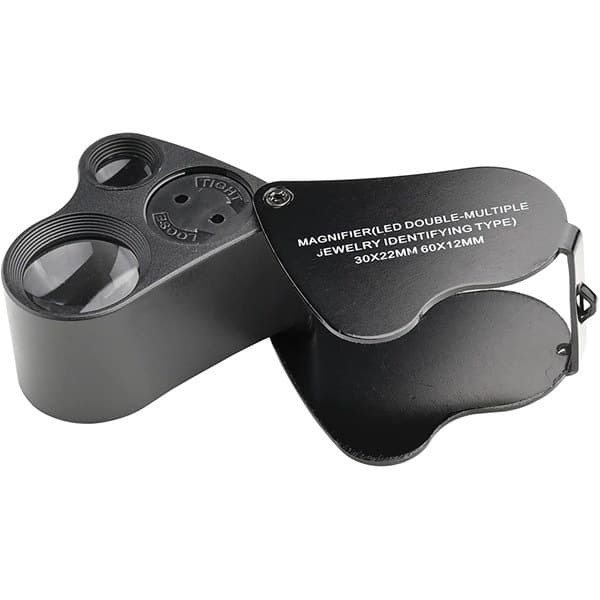 30X 60X Dual Lens LED Illuminated Jewelry Magnifier