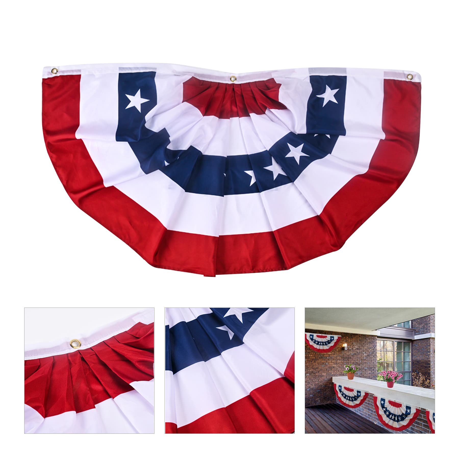 23.6" x 47.2" Sewn Heavy Duty Pleated Fan