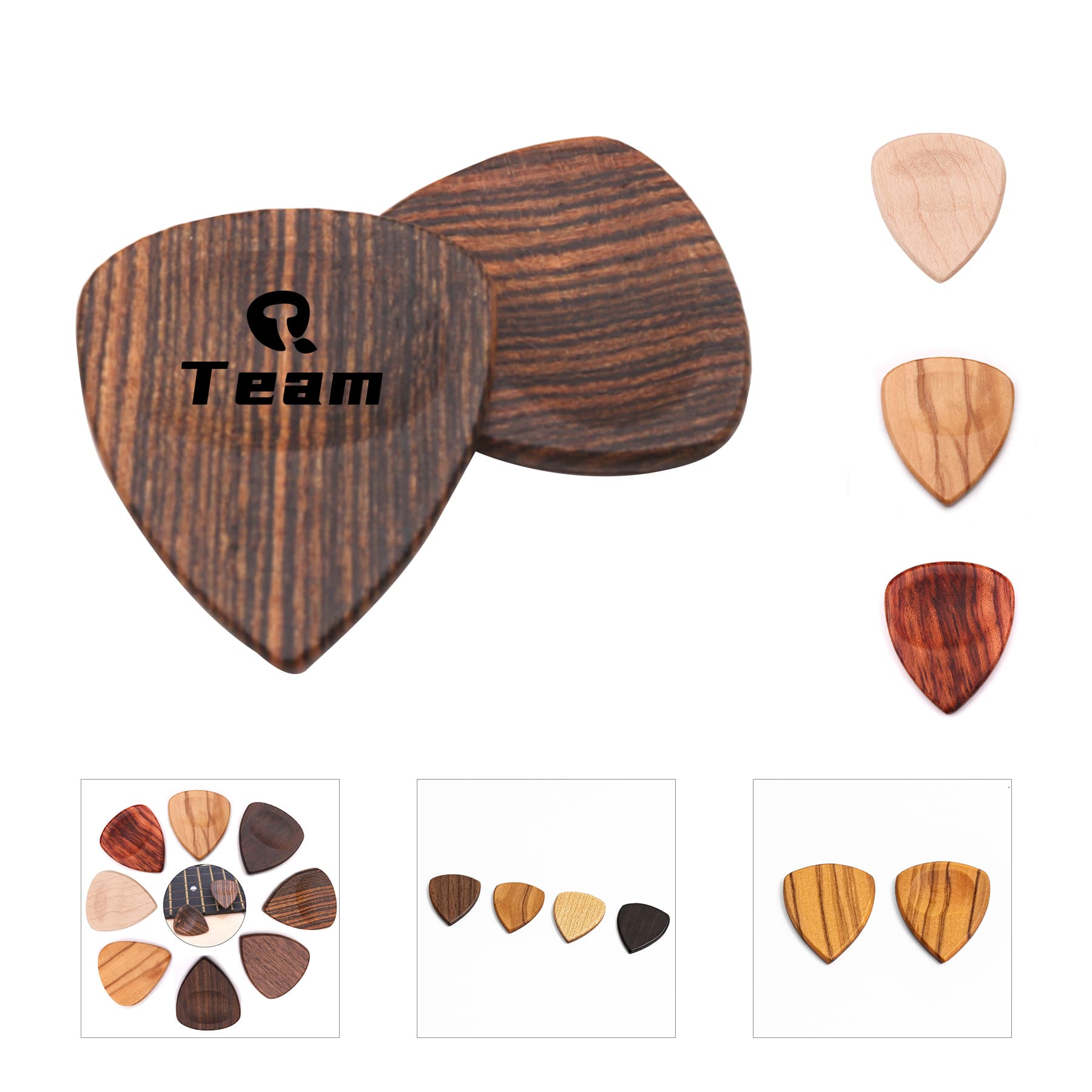 Wooden Guitar Pick