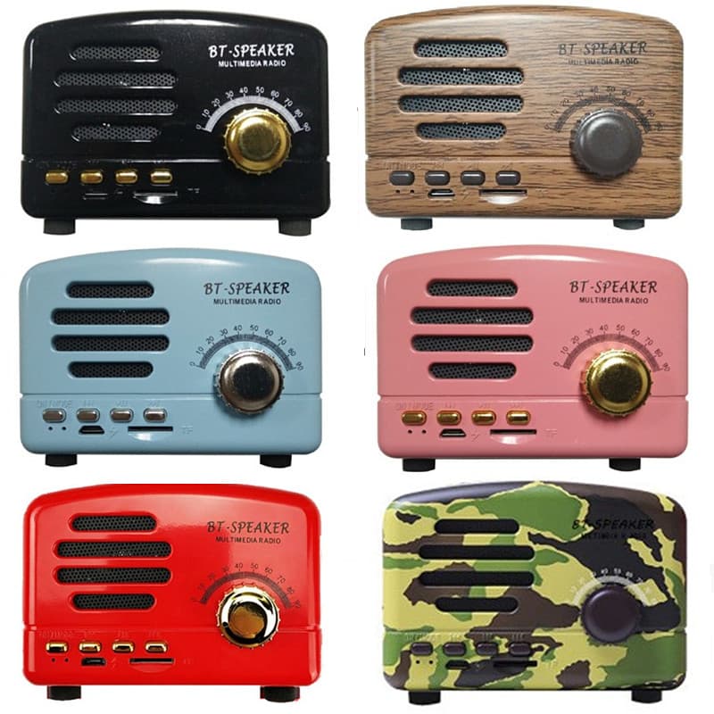 Portable Retro Mini Bluetooth Speaker